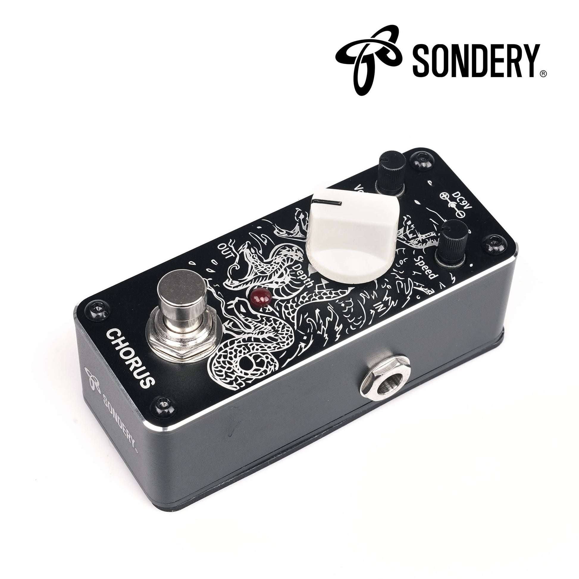 Pedal de Coro Sondery Azul Efecto Analógico True Bypass para Guitarra