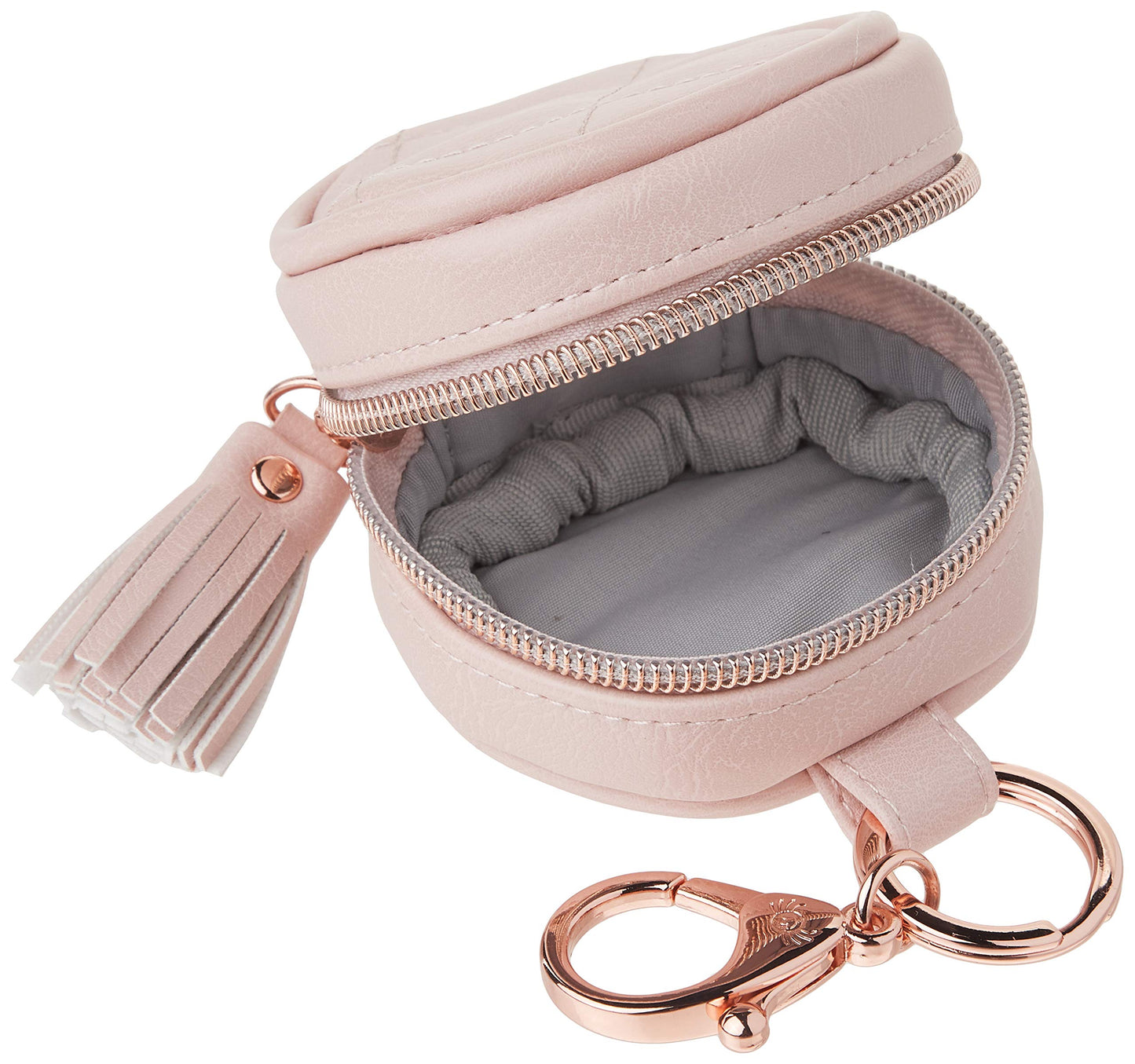 Itzy Ritzy - Funda para chupete con clip, incluye cierre para fijar fácilmente a una bolsa de pañales o bolso, mide 2.5 pulgadas de diámetro y soporta 2 chupetes (rubor)