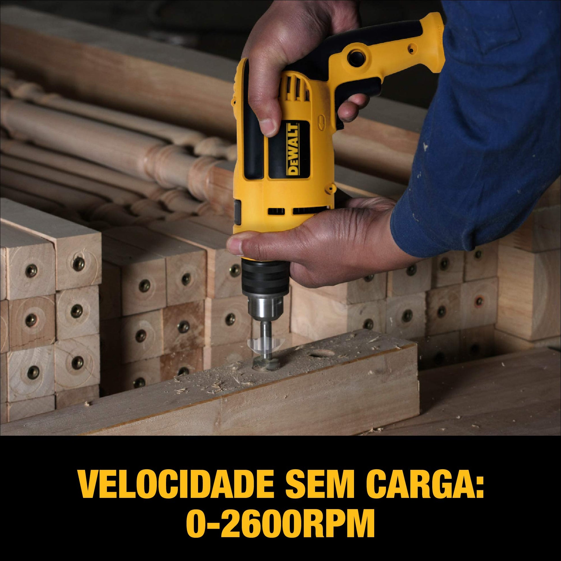 DEWALT Taladro Percutor 1/2" (13mm), 710W, 0-2600RPM, DWD024
