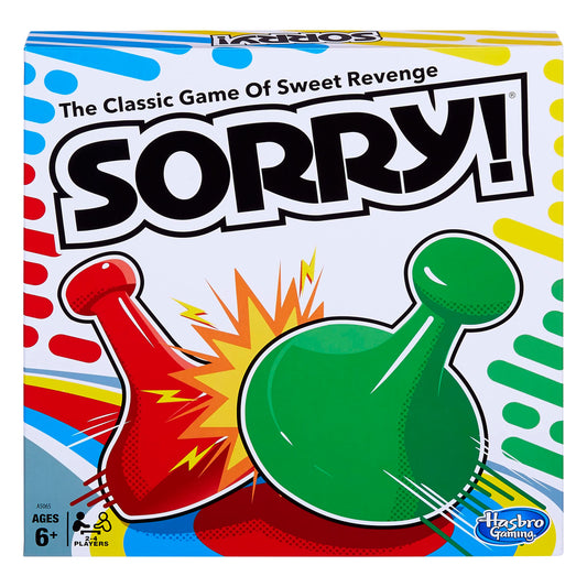 Juego Sorry! Hasbro Multicolor Versión Clásica para Niños