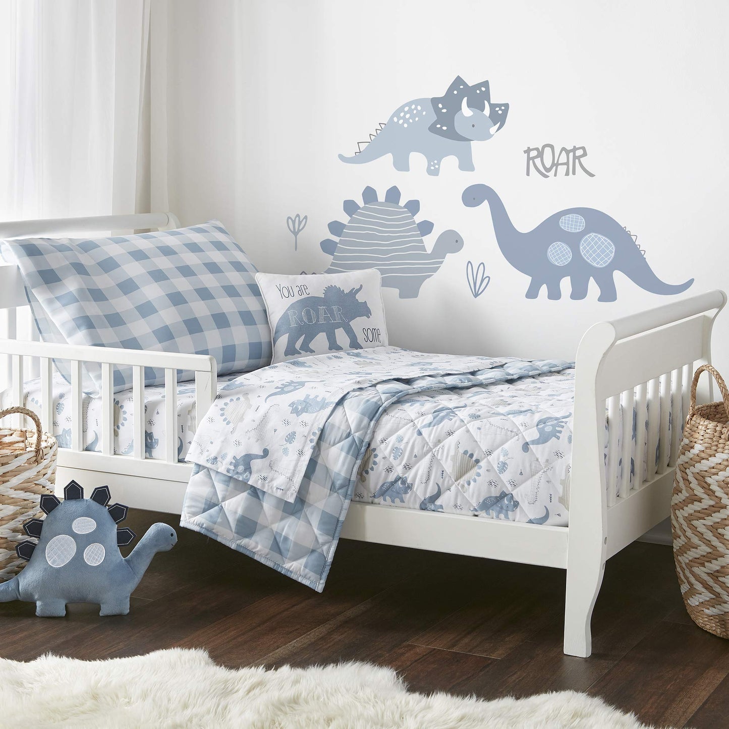 Levtex Baby Dino - Juego de 5 piezas para bebé, color azul