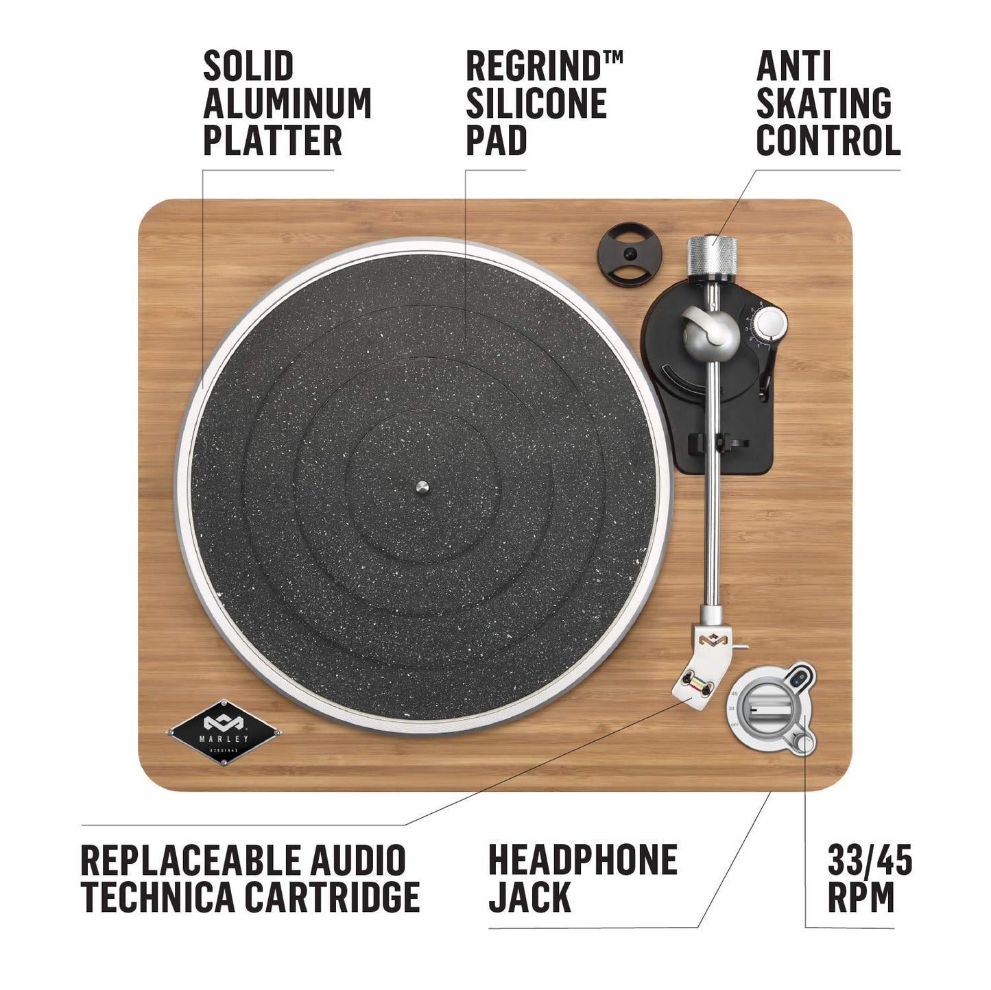 House of Marley Stir IT UP Wireless Turntable
