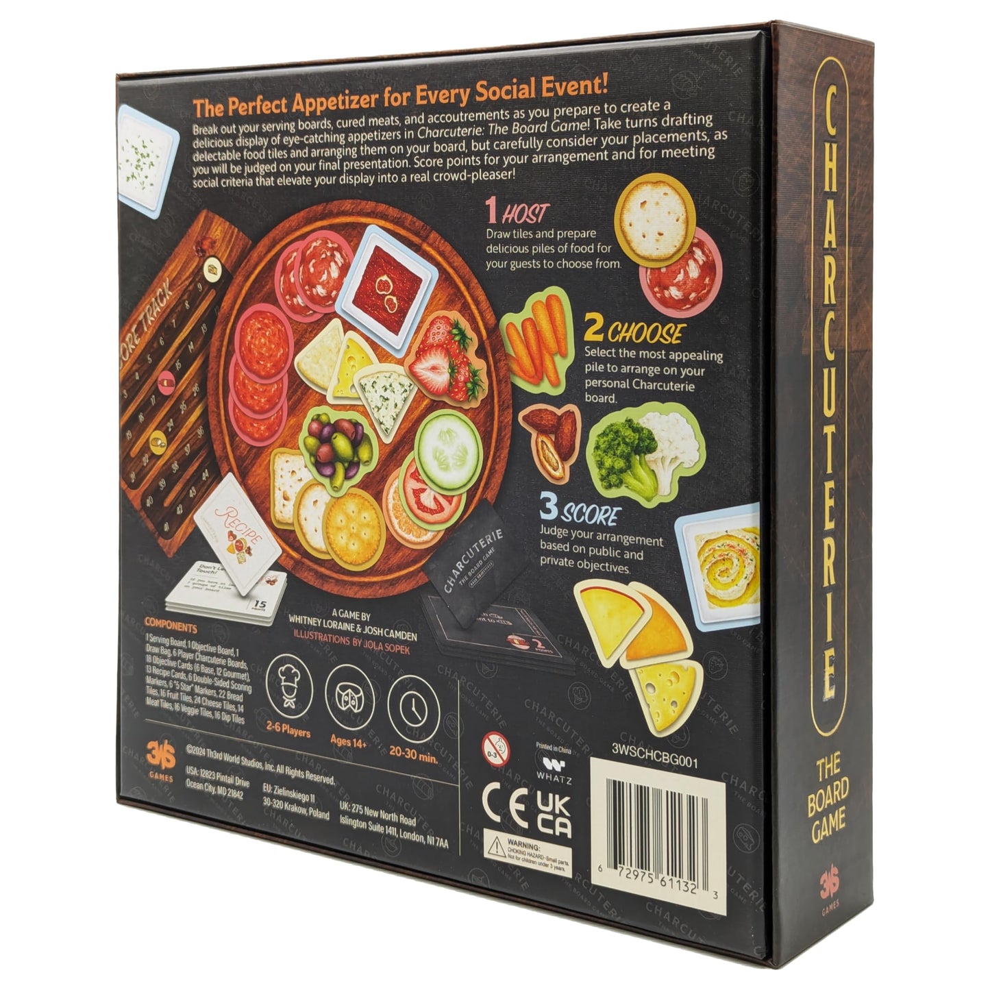 Juego de Mesa 3WS Temático para Amantes de la Charcutería