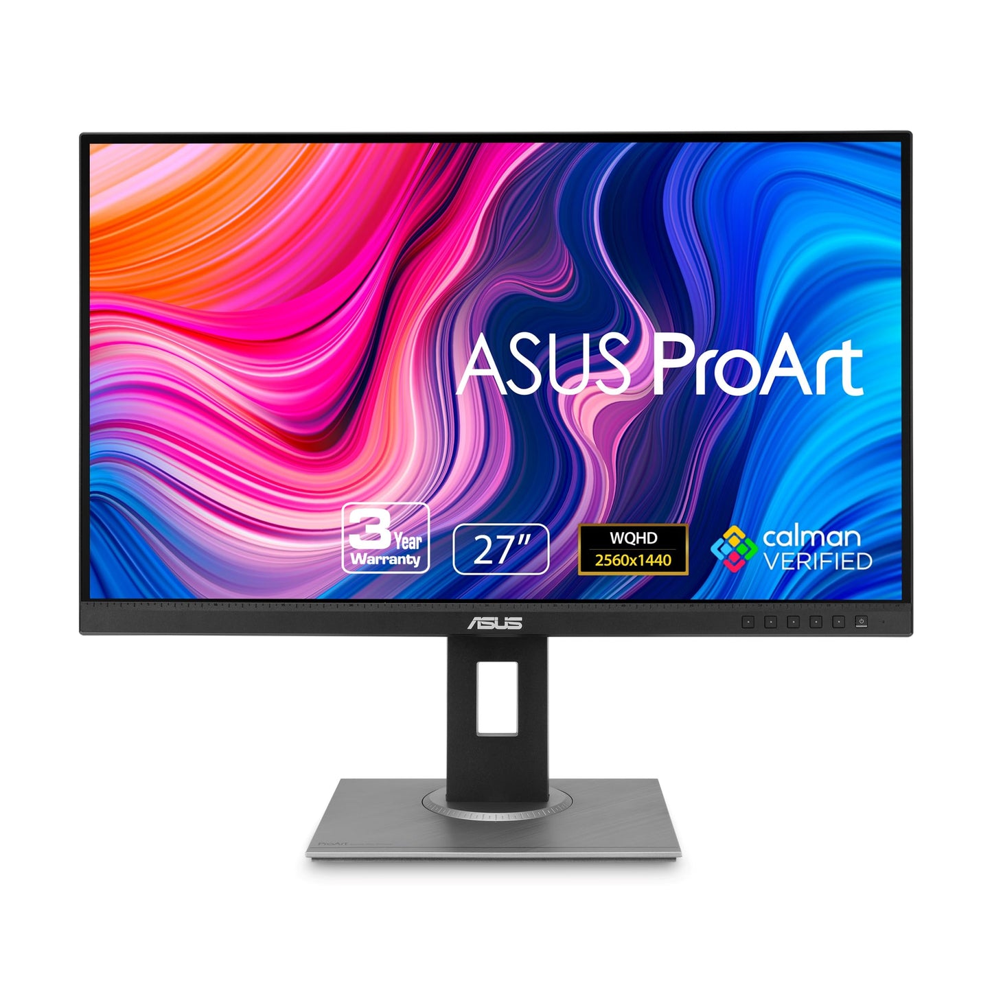 Asus Monitor ProArt 27" PA278QV, WQHD (100% sRGB, IPS, DisplayPort, HDMI, DVI-D, Mini DP, Verificado por Calman, Eye Care, pivote de inclinación, altura ajustable)