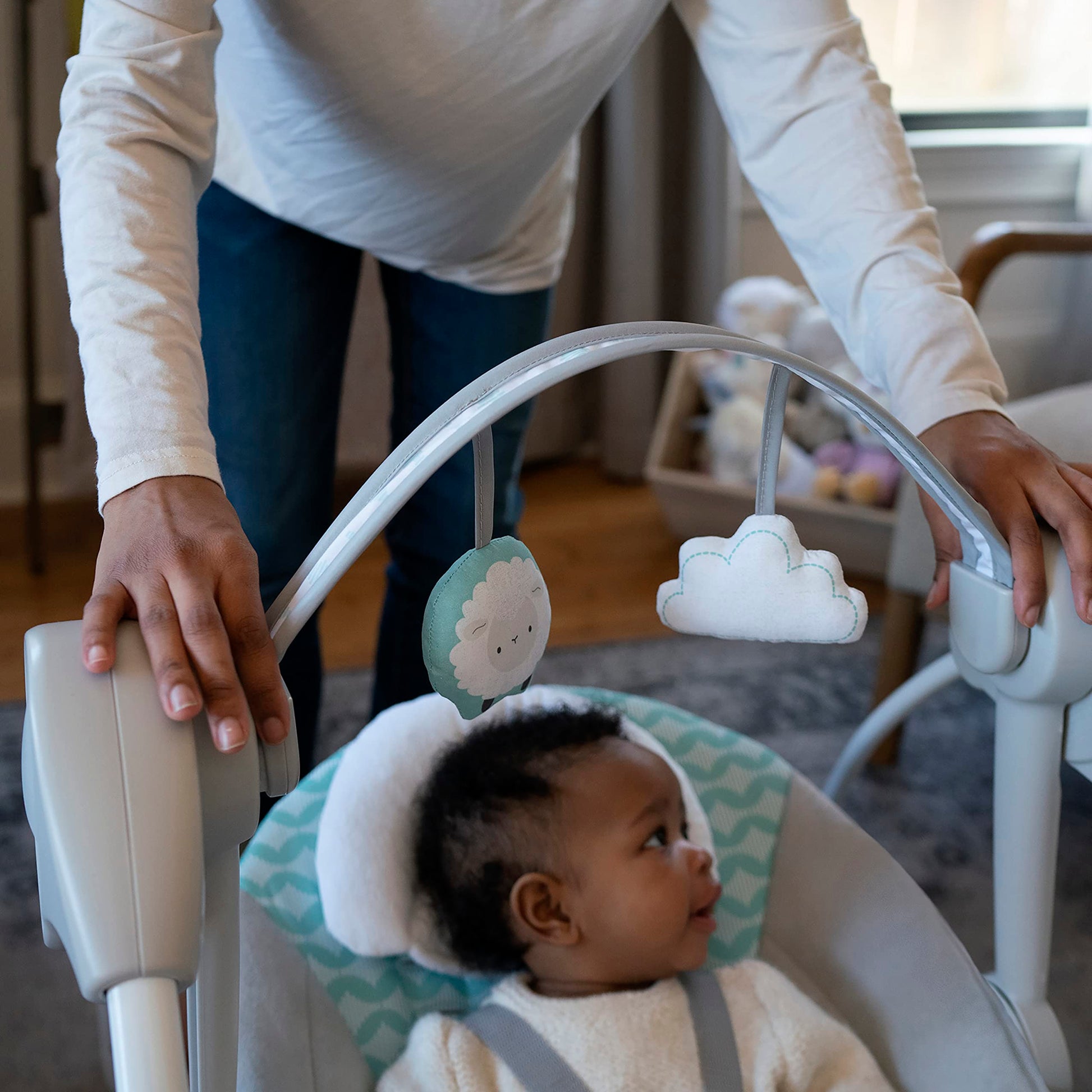 Ingenuity Ity by Swingity Swing Easy-Fold Portable Baby Swing - Goji