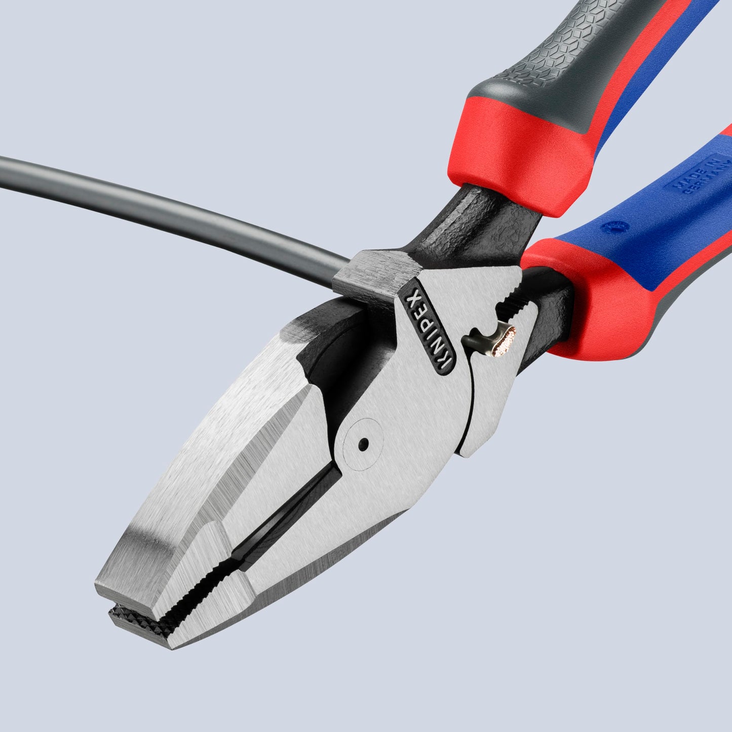 KNIPEX 09 12 240 Pinza de electricista Lineman's Pliers, modelo americano acabado pavonado,Plata, 240 mm