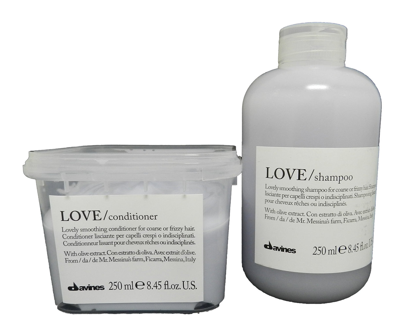 Davines Love Smoothing Shampoo and Conditioner Set (8.45 Oz Each)