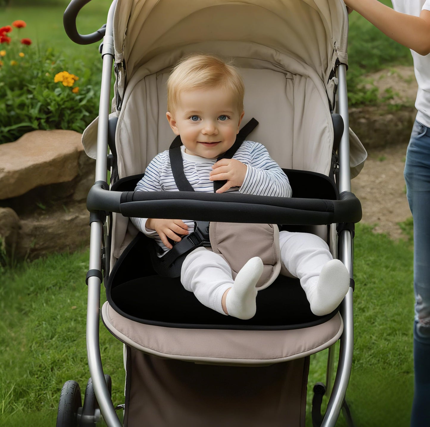 INFANZIA - Asiento seco, protector de asiento de coche, impermeable, forro de asiento de coche, para entrenamiento para bebés, bebés y bebés, almohadilla para sillas de coche, cochecitos (negro, 1