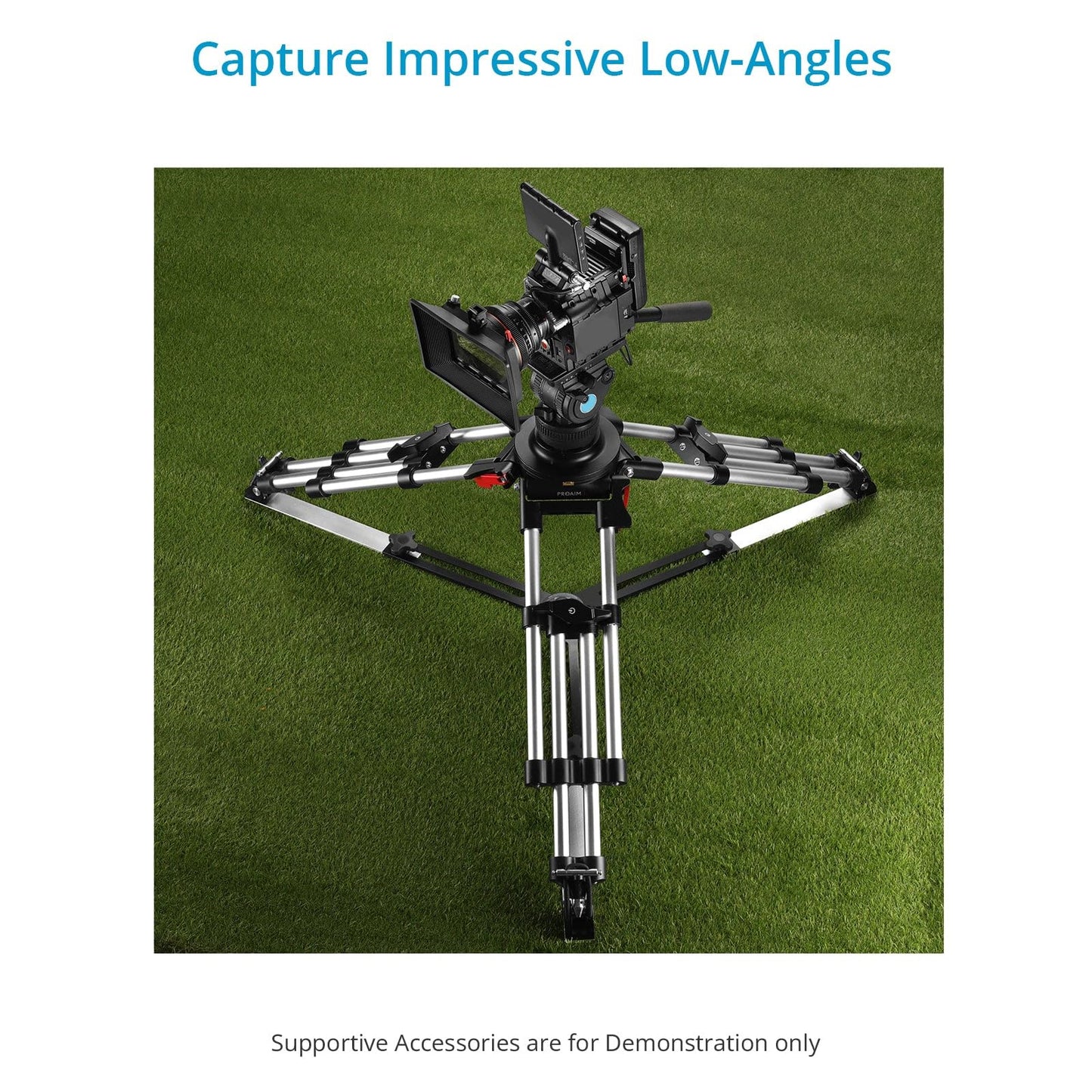 Trípode PROAIM HD de Alta Resistencia Mitchell Negro con Esparcidor de Aluminio para Cámara de Bebé