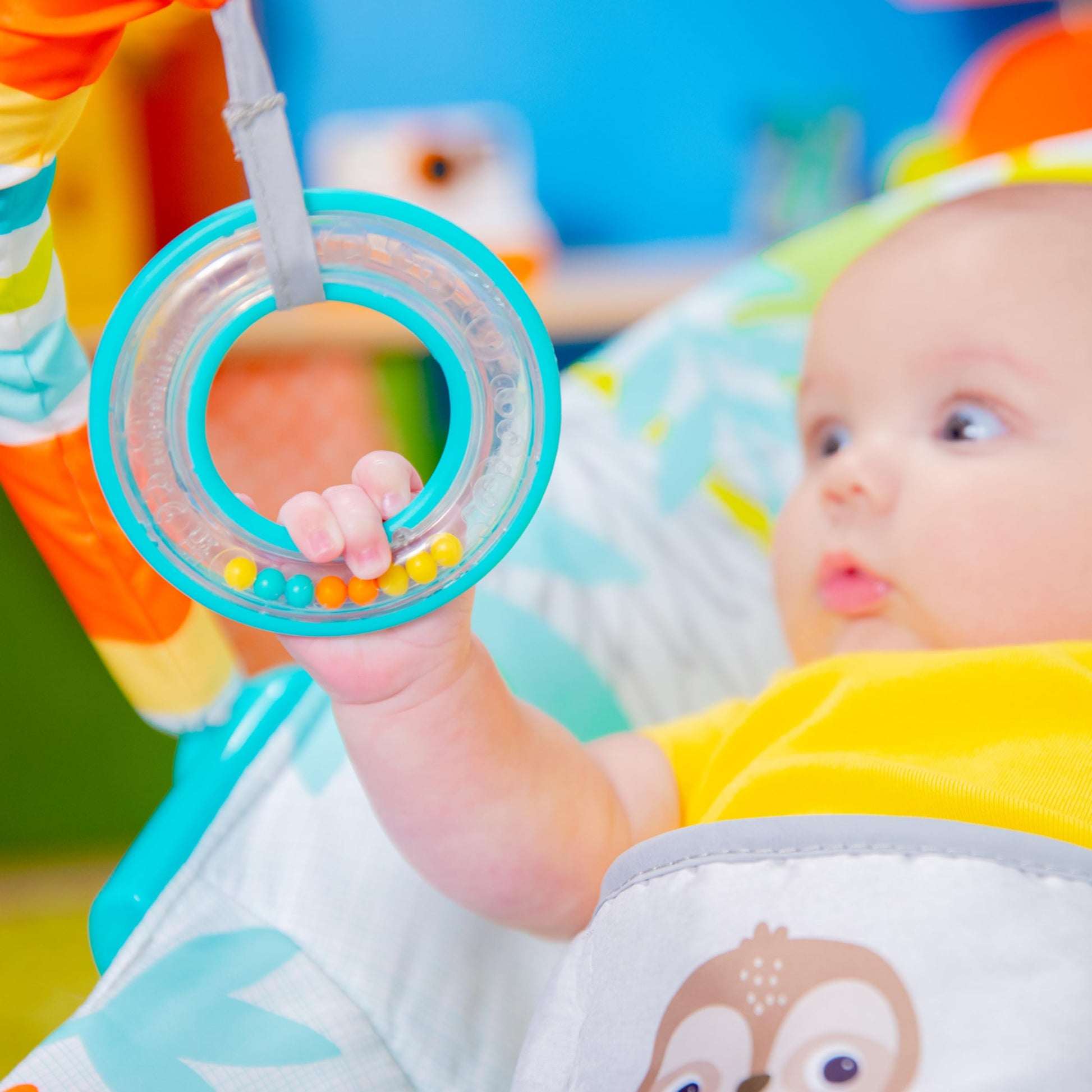 Bright Starts Asiento Fijo con Vibración para Bebés