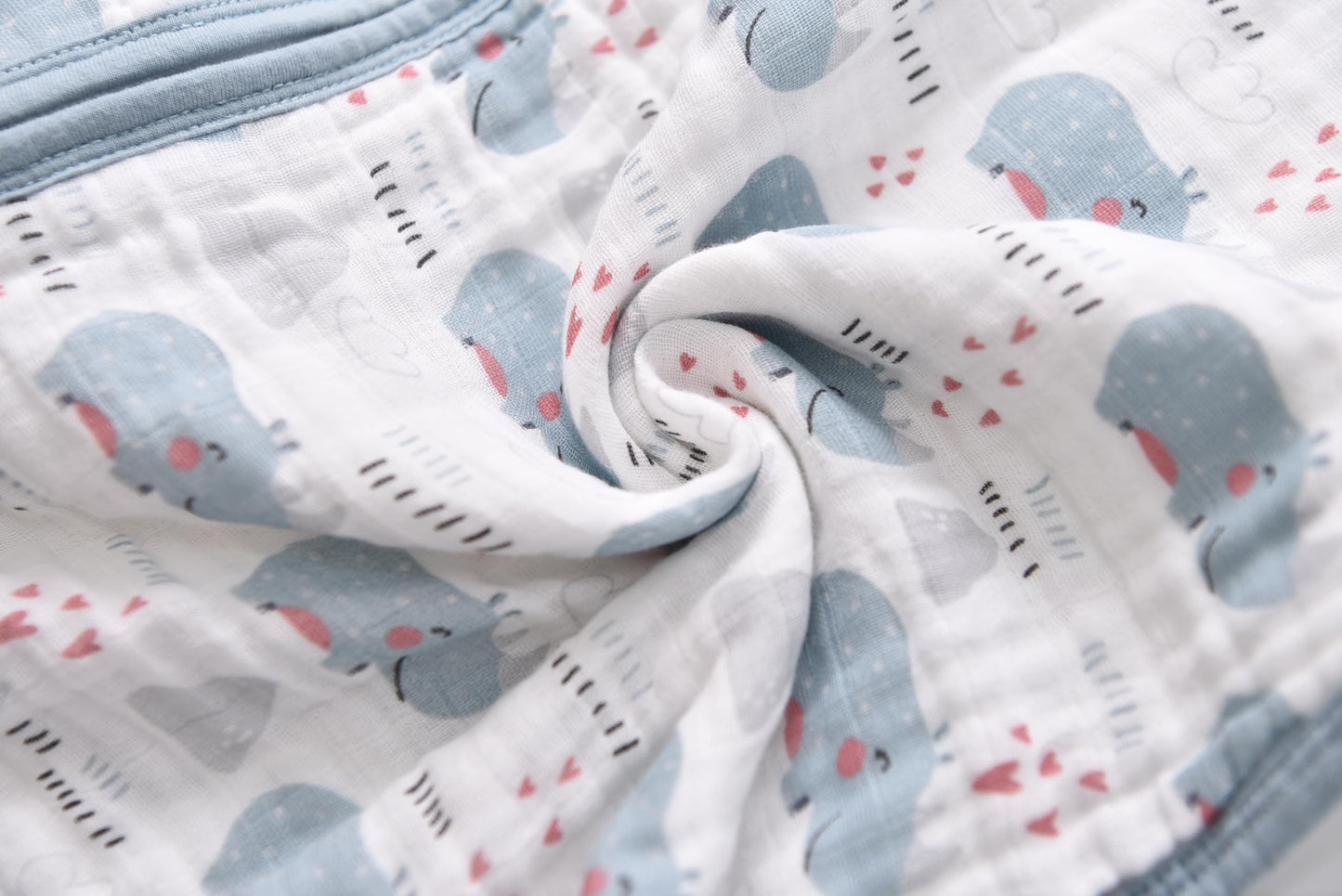 TADO MUSLIN - Saco de dormir para bebé de 12 a 24 m, manta de bebé 100% algodón orgánico, saco de dormir para niños pequeños, cierre de 2 vías, suave, grande, 4 capas, muselina 1-2 T, rinoceronte
