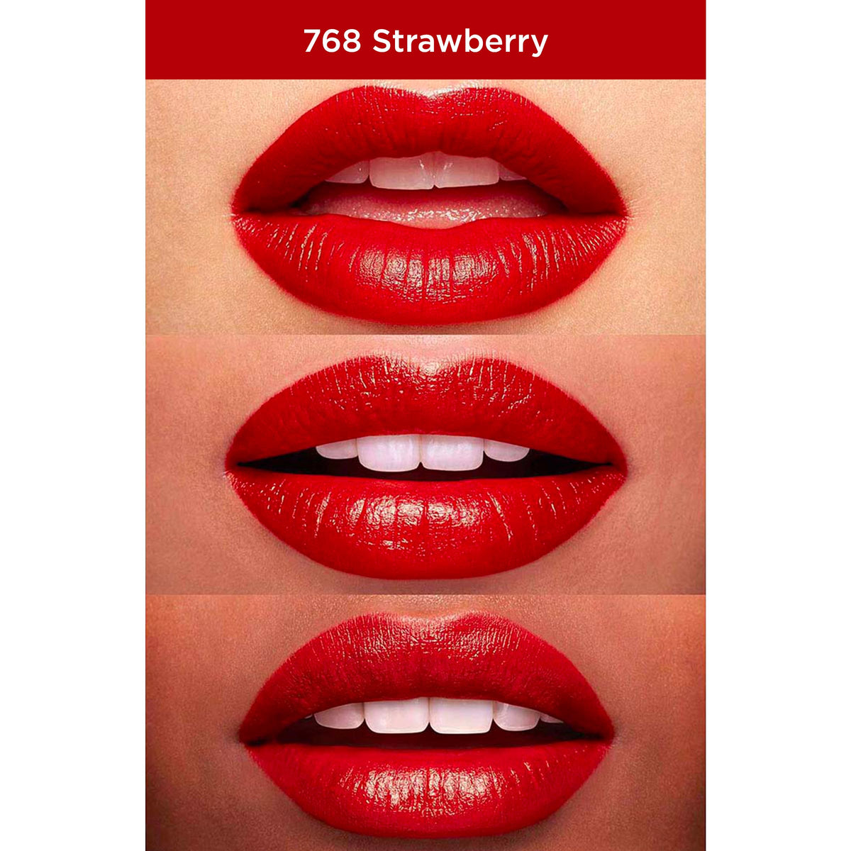 Joli Rouge Satin Lipstick - 768 Strawberry by Clarins for Women - 0.1 oz Lipstick