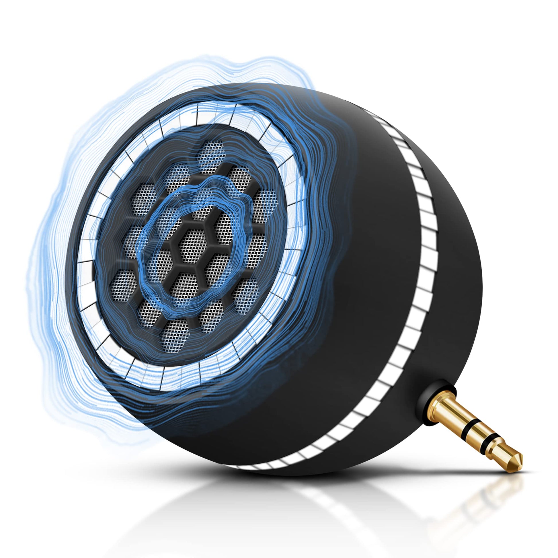 FIYAPOO Mini altavoz portátil, altavoz de 3 W para teléfono celular con interfaz de audio AUX de 3,5 mm para smartphone/tablet/computadora