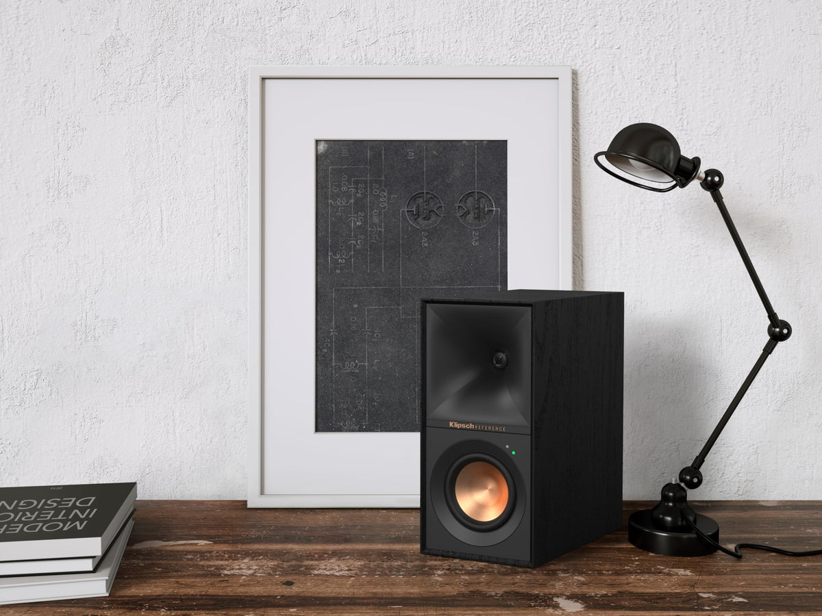 Altavoces de Estantería Klipsch Reference R-40PM Negros con Bocina Tractrix y Suspensión de Viaje Lineal