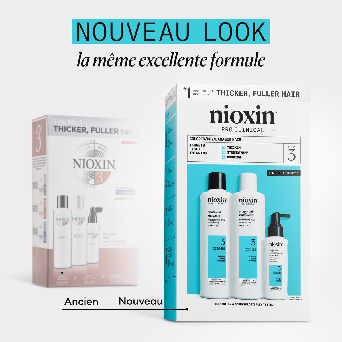 Kit de Cuidado Capilar Nioxin Sistema 3 300ml Unisex