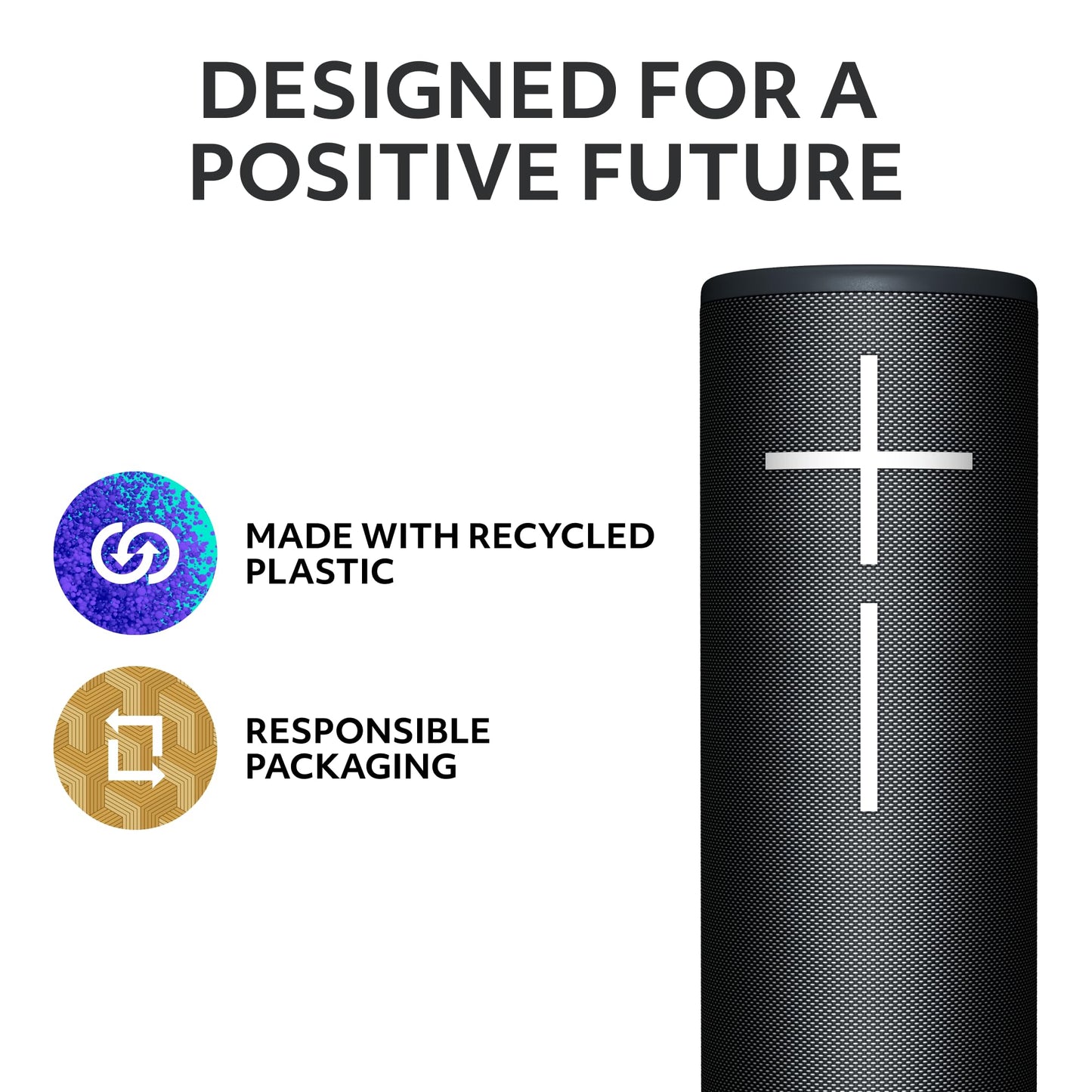 Ultimate Ears MEGABOOM 4 Altavoz Bluetooth Portátil Impermeable, Sonido de 360 Grados, Graves Atronadores, Alcance de 147 pies, Batería de 20 Horas, Altavoz Flotante - Negro (Reacondicionado)