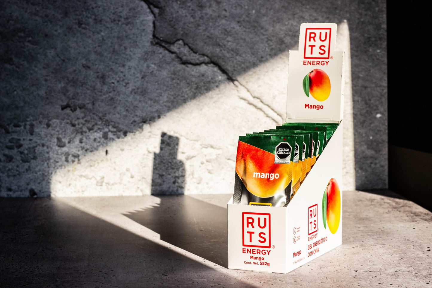 Gel Energético RUTS Mango Caja con 12 Geles