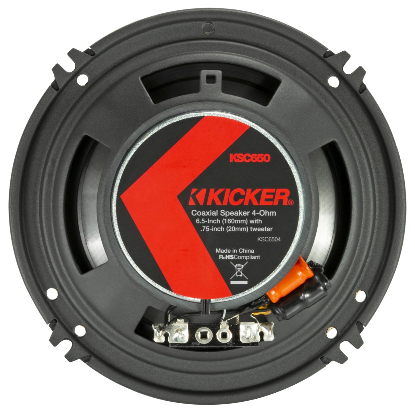 Par de Altavoces Coaxiales Kicker 51KSC6504 Ks-series de 6.5 Pulgadas con Tweeters de 0.75 Pulgadas, 4 Ohmios