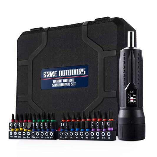 KNINE OUTDOORS Juego de destornilladores de torsión de 10-70 pulgadas libras para mantenimiento con mango de barra en T, 40 puntas hexagonales, enchufe de 1/4 pulgadas, extensión de eje, para