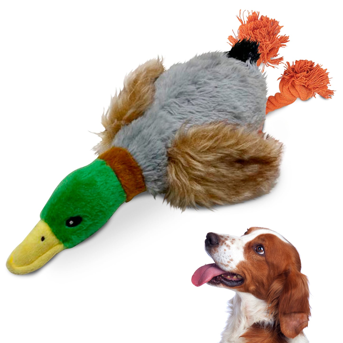 Juguetes para Perro MASCRETTA Pato Suave y Llamativo con Sonido