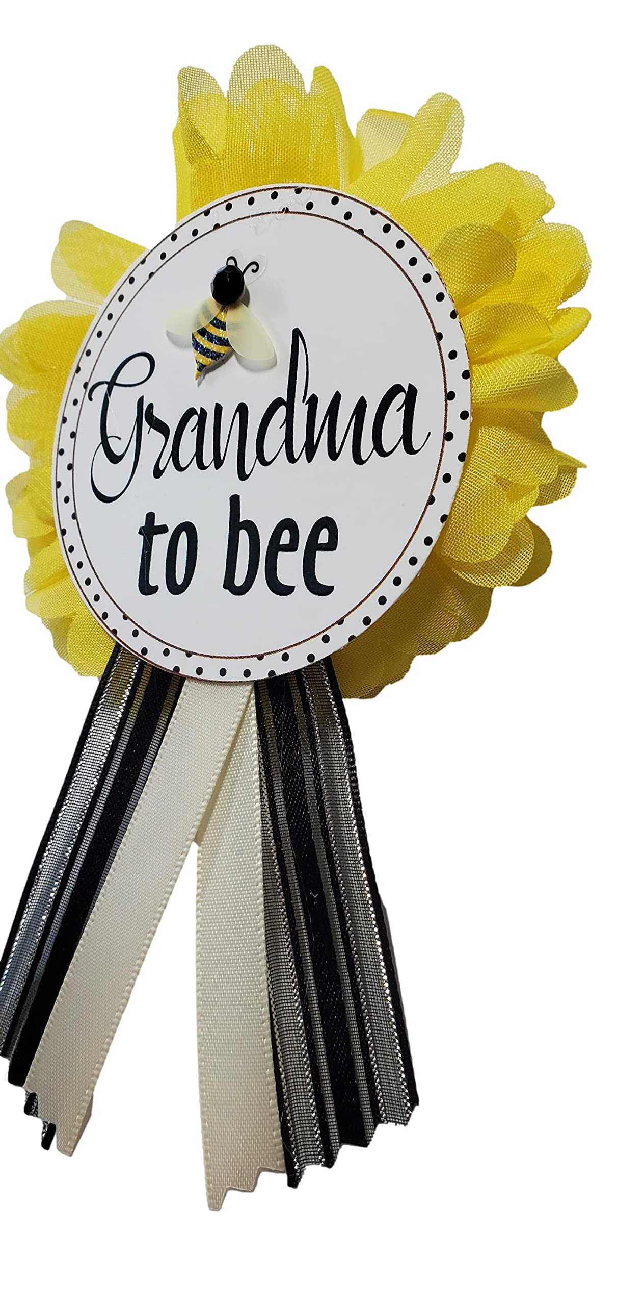 Insignia para despedida de soltera, diseño de abeja, color amarillo y negro