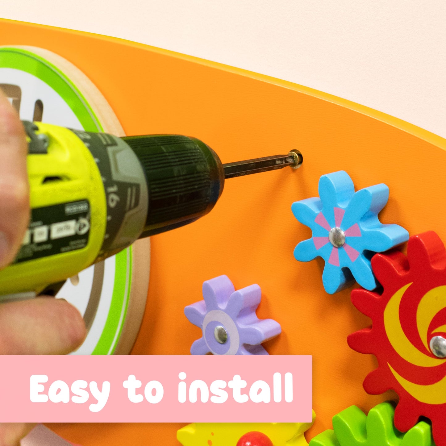 Panel de Actividades de Pared SPARK & WOW Bear Multicolor Montessori para Niños Pequeños