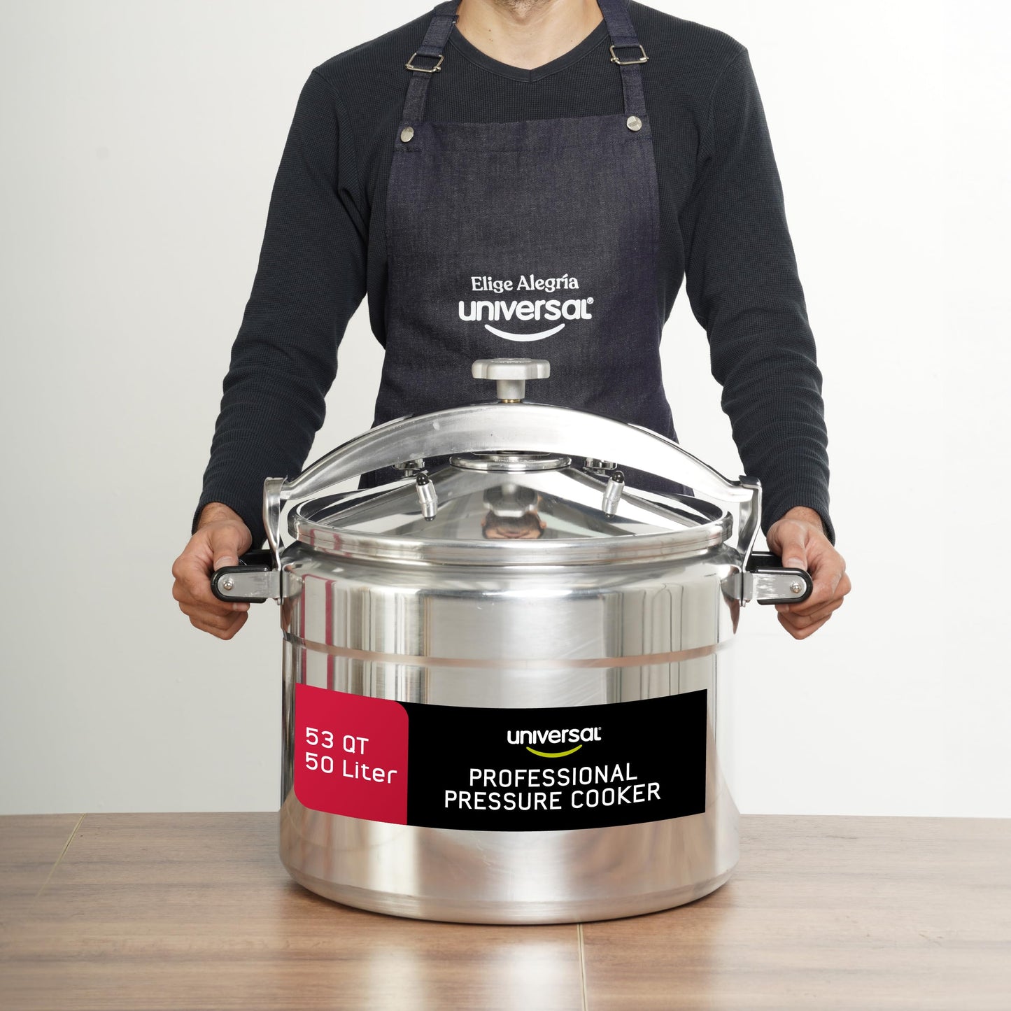 Olla de Presión Profesional de Aluminio Grande 50 Litros para Cocinas y Restaurantes