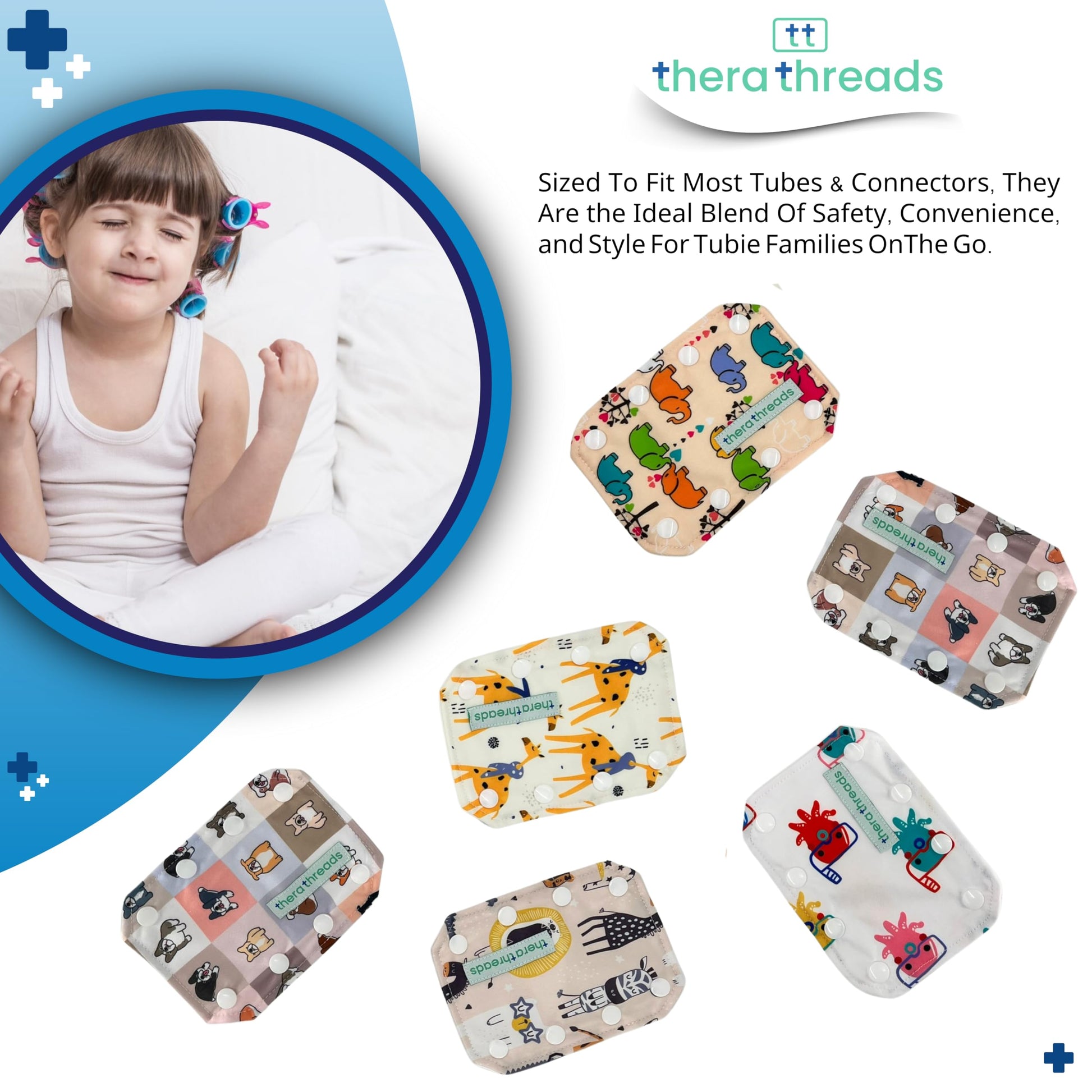 Fundas de Conector de Tubo Alimentación Temática Animal Paquete 5