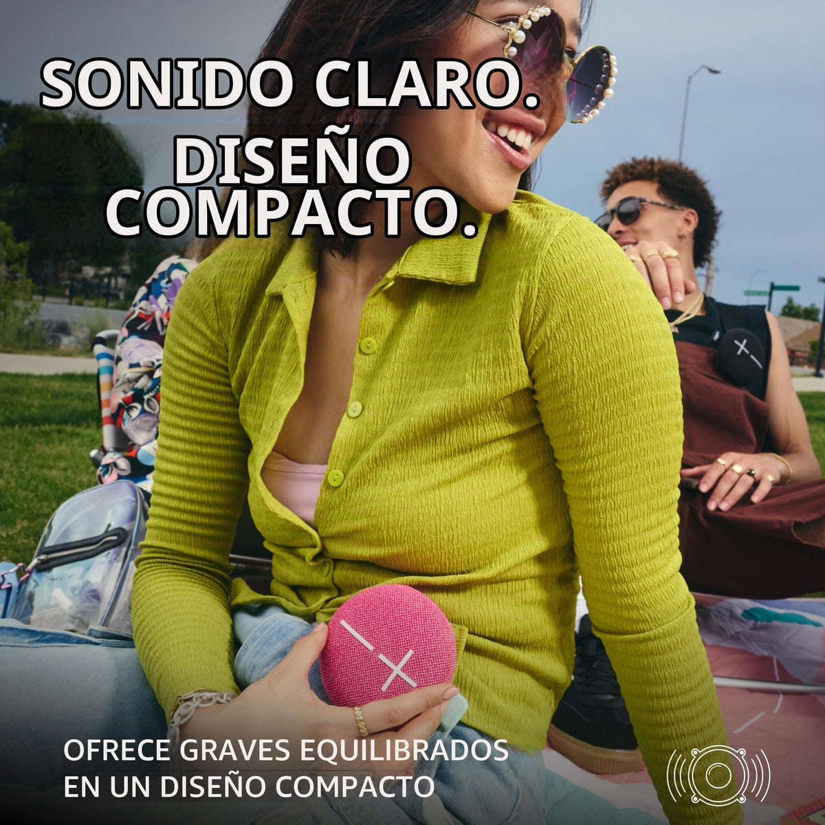 Altavoz Bluetooth Ultraportátil Ultimate Ears Rosa Suave con Graves Grandes y Impermeable IP67