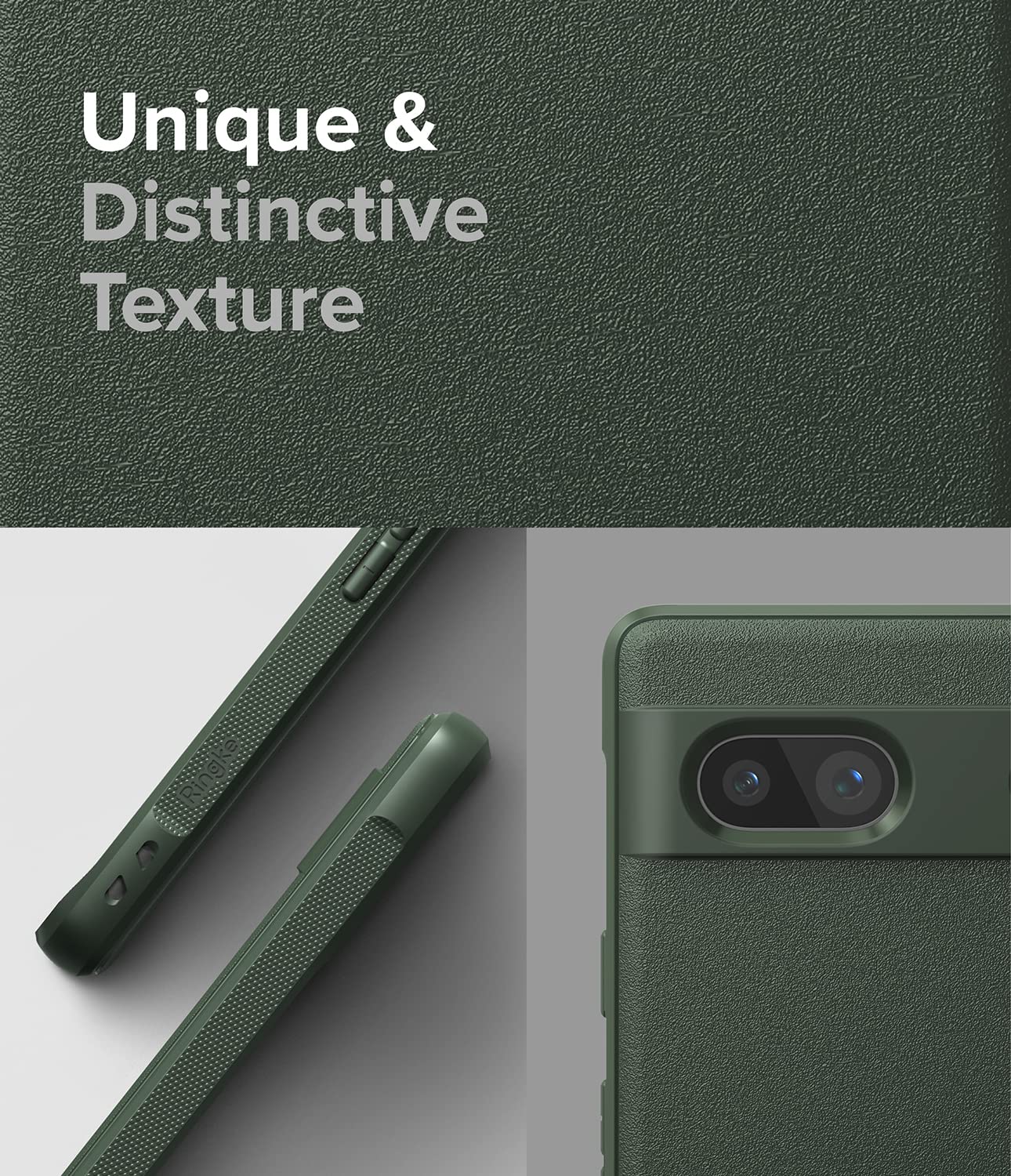 Funda Ringke Onyx Verde Oscuro Anti Huella para Google Pixel 7a 5G