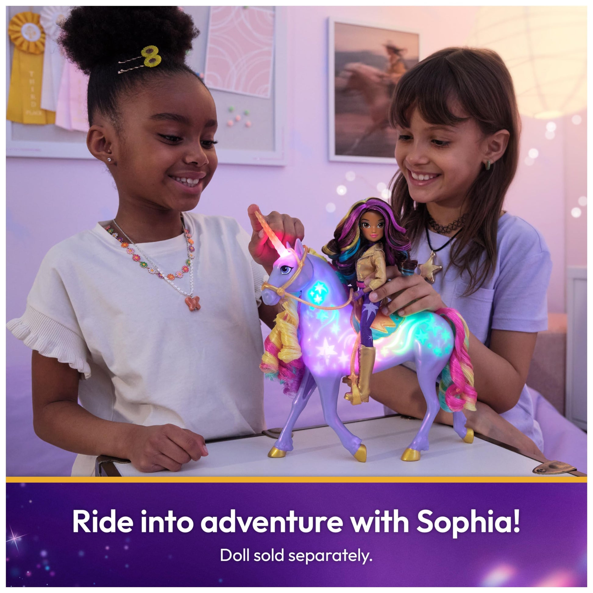 Juguete Unicornio Unicorn Academy Rainbow con Luces y Sonidos para Niñas