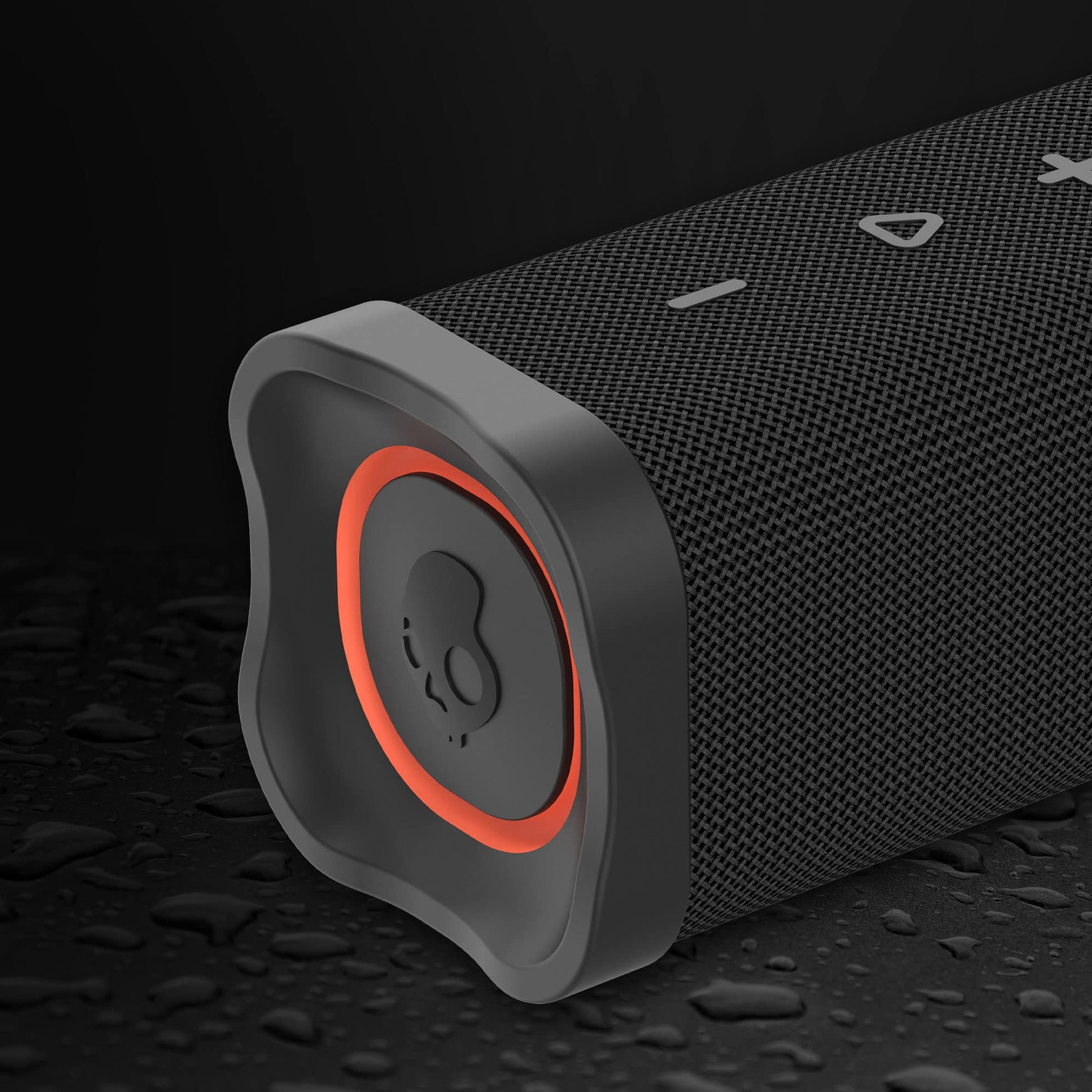 Skullcandy Terrain - Altavoz inalámbrico Bluetooth IPX7 Impermeable con radiadores pasivos duales Personalizados, batería de 14 Horas, muñequera de Nailon y estéreo inalámbrico Verdadero
