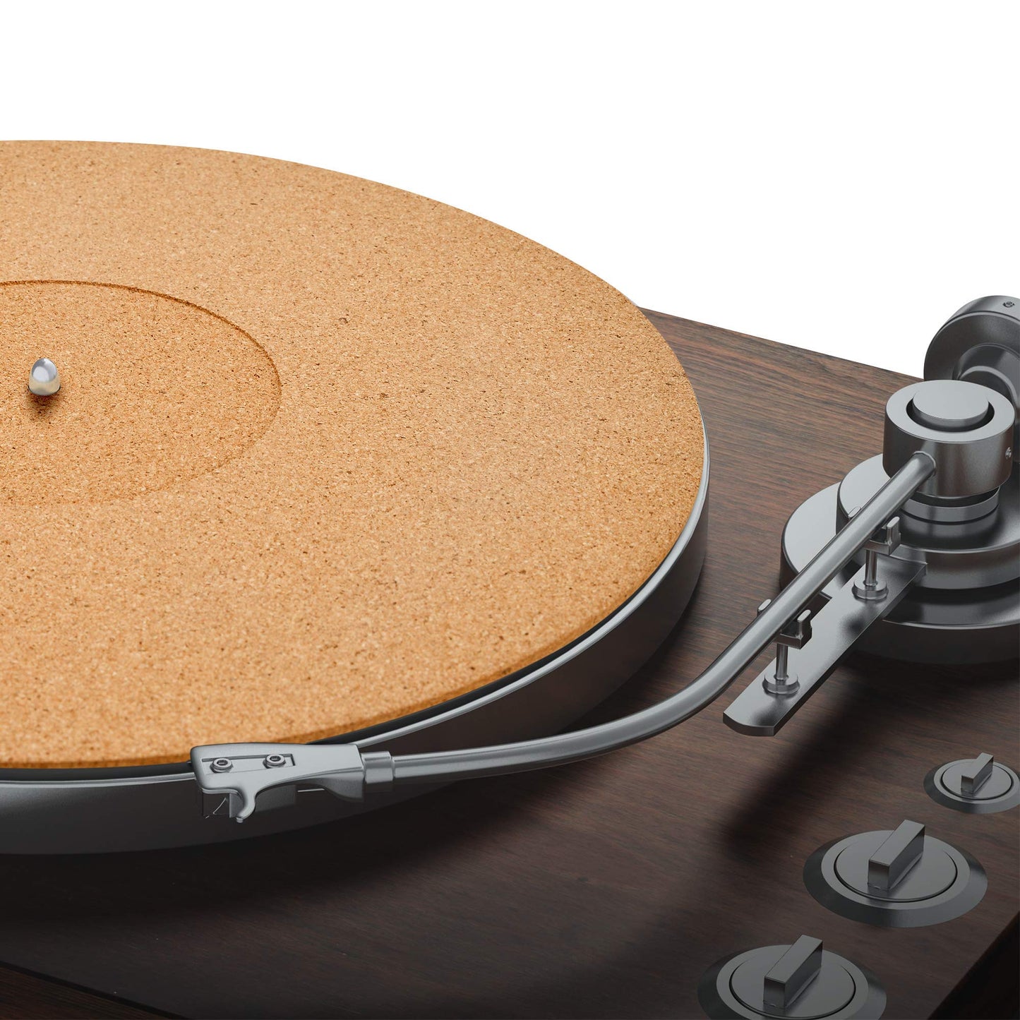 Alfombrilla de corcho para tocadiscos Pro-Spin para reproductores de discos LP de vinilo (3 mm) de alta fidelidad de sonido audiófilo, ayuda a reducir el ruido debido a la estática y el polvo