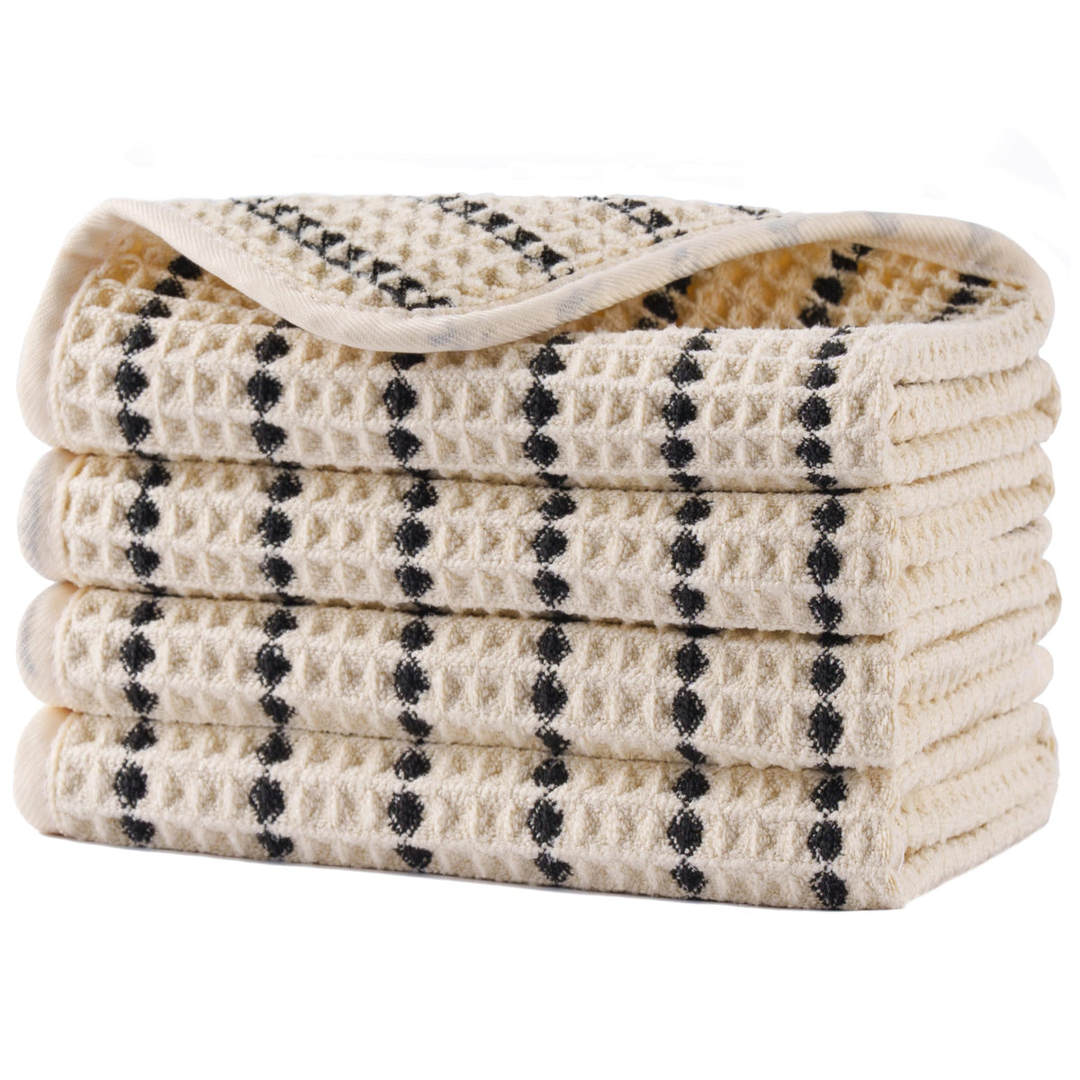 Polyte Toalla Facial de Microfibra Waffle 430 gsm, 33.0x33.0 cm