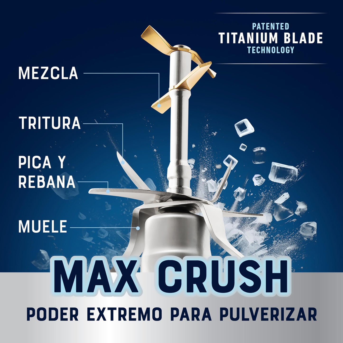 Licuadora Profesional Oster Gris XTREME MIX con iBLEND y MAX CRUSH Tecnología Reversible