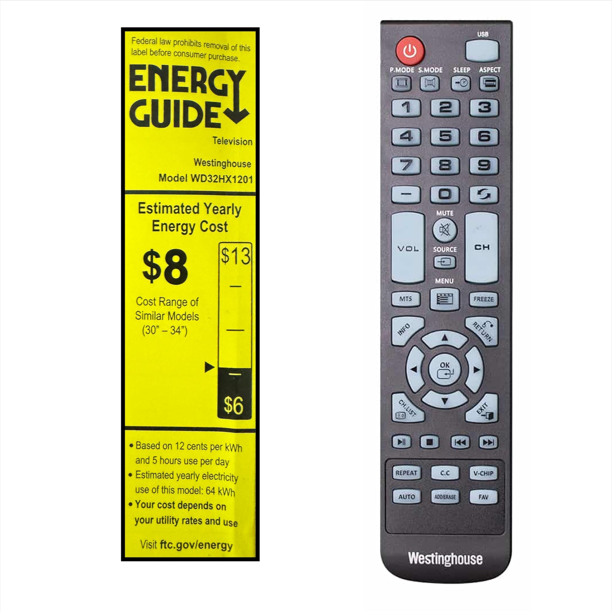 Westinghouse TV HD de 32 pulgadas