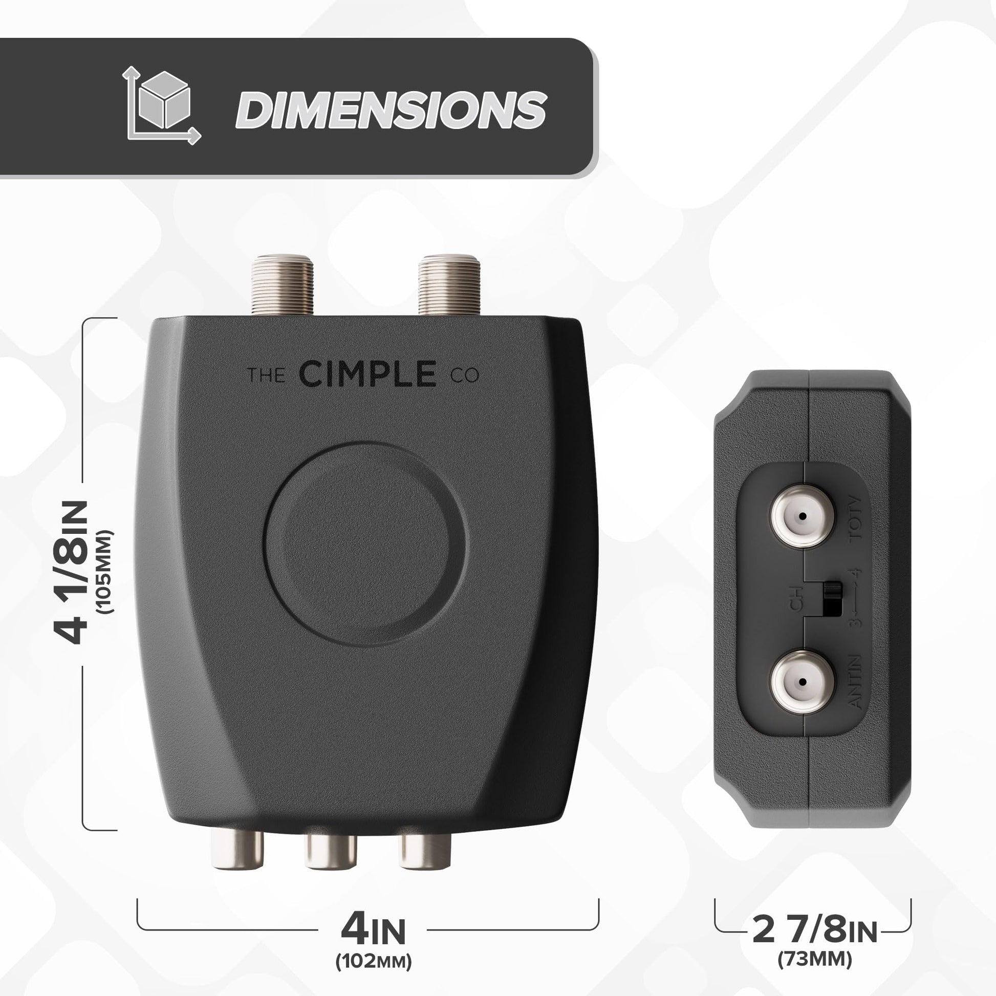 Convertidor HDMI DVI, Componente, RGB, RCA (AV Composite) (Digital y analógico) - Convierte señales HDMI HD para Xbox/PS4/PS3/PC/Laptop/TV/STB/VHS/VCR/Camera/DVD/reproductor Blu-ray, PAL/NTSC, Negro, VIDEO - RCA to COAX