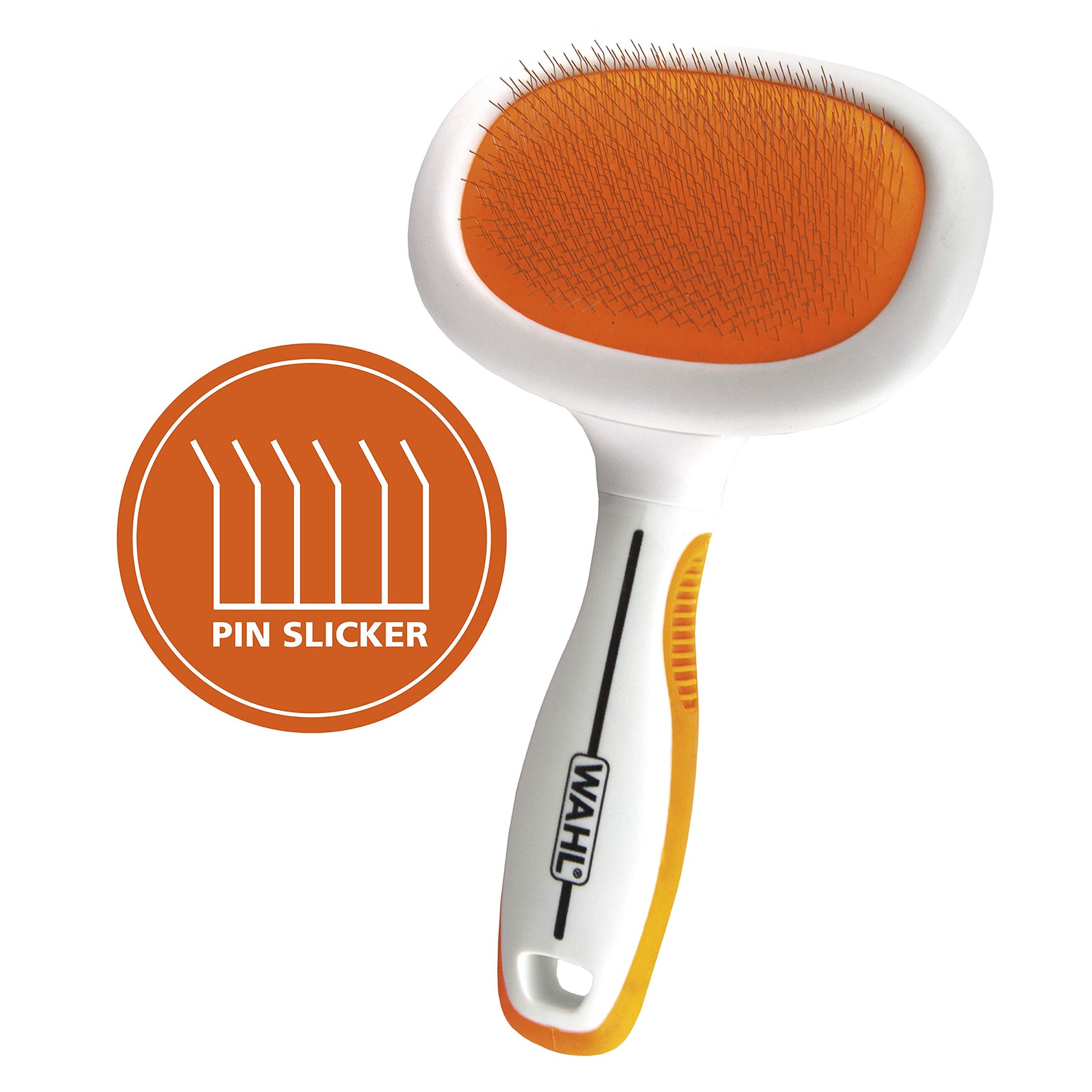 Cepillo para Mascotas WAHL Grande con Empuñaduras Ergonómicas de Goma