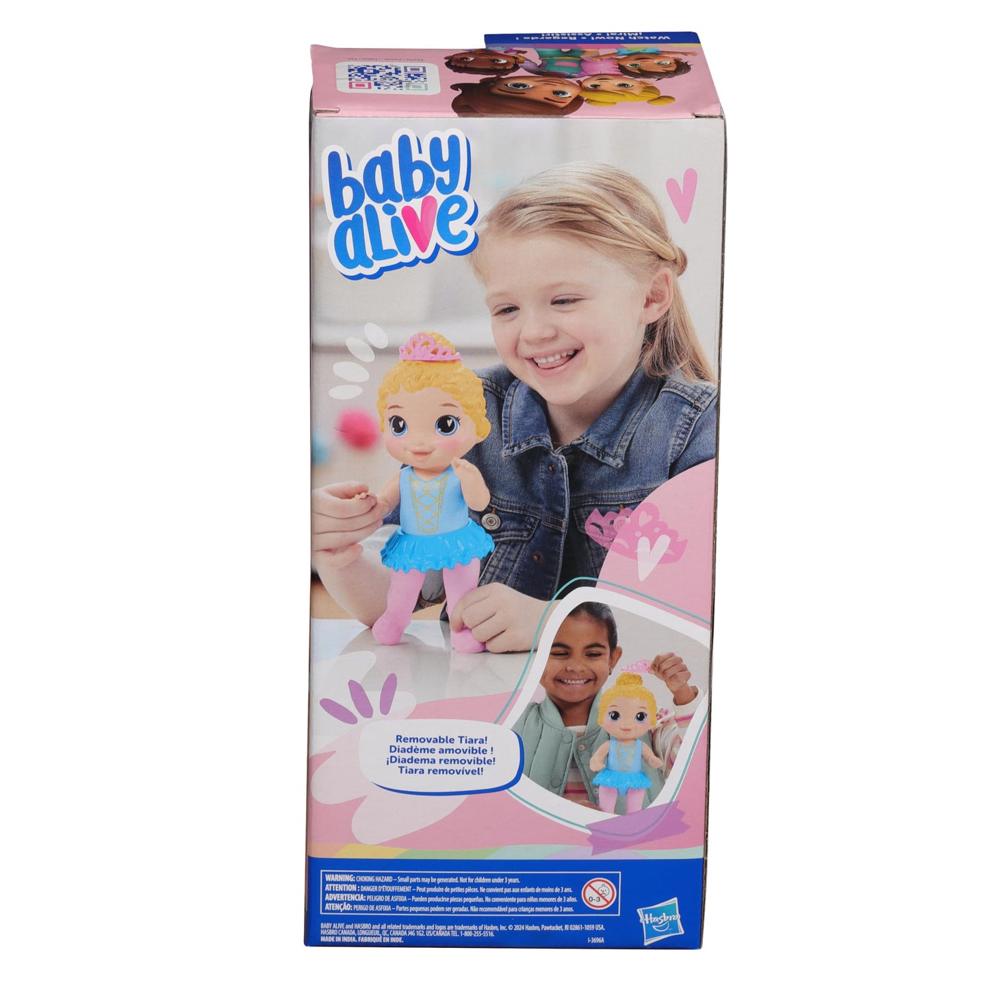 Baby Alive, Princesa Bailarina, Muñeca bebé de Pelo Rubio, Juguete para niños y niñas, Ideal para Regalo de cumpleaños, 26 centímetros, +3 años