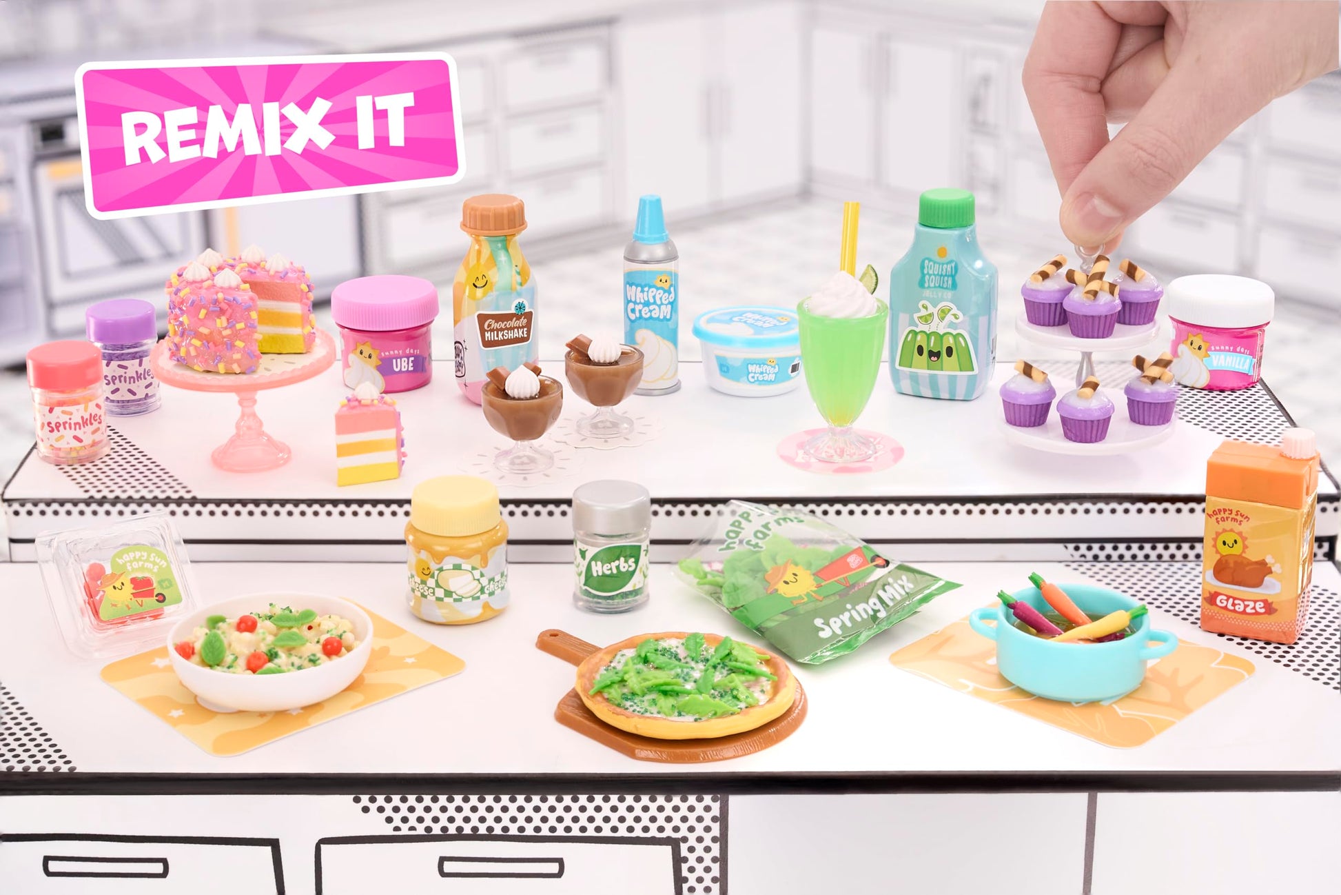 Mini Coleccionables MGA's Miniverse Réplicas de Comida Mega Buffet DIY para Coleccionistas y Niños