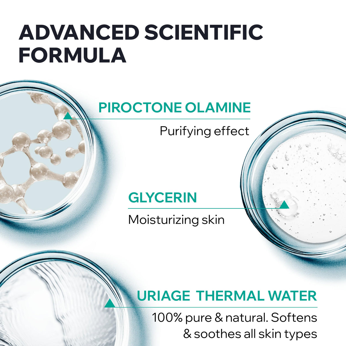 Uriage Hyseac Gel limpiador piel mixta a grasa 500ml - Elimina las impurezas y el exceso de grasa, con Piroctona olamina - Hipoalergénico, no comedogénico, pH fisiológico, sin jabón