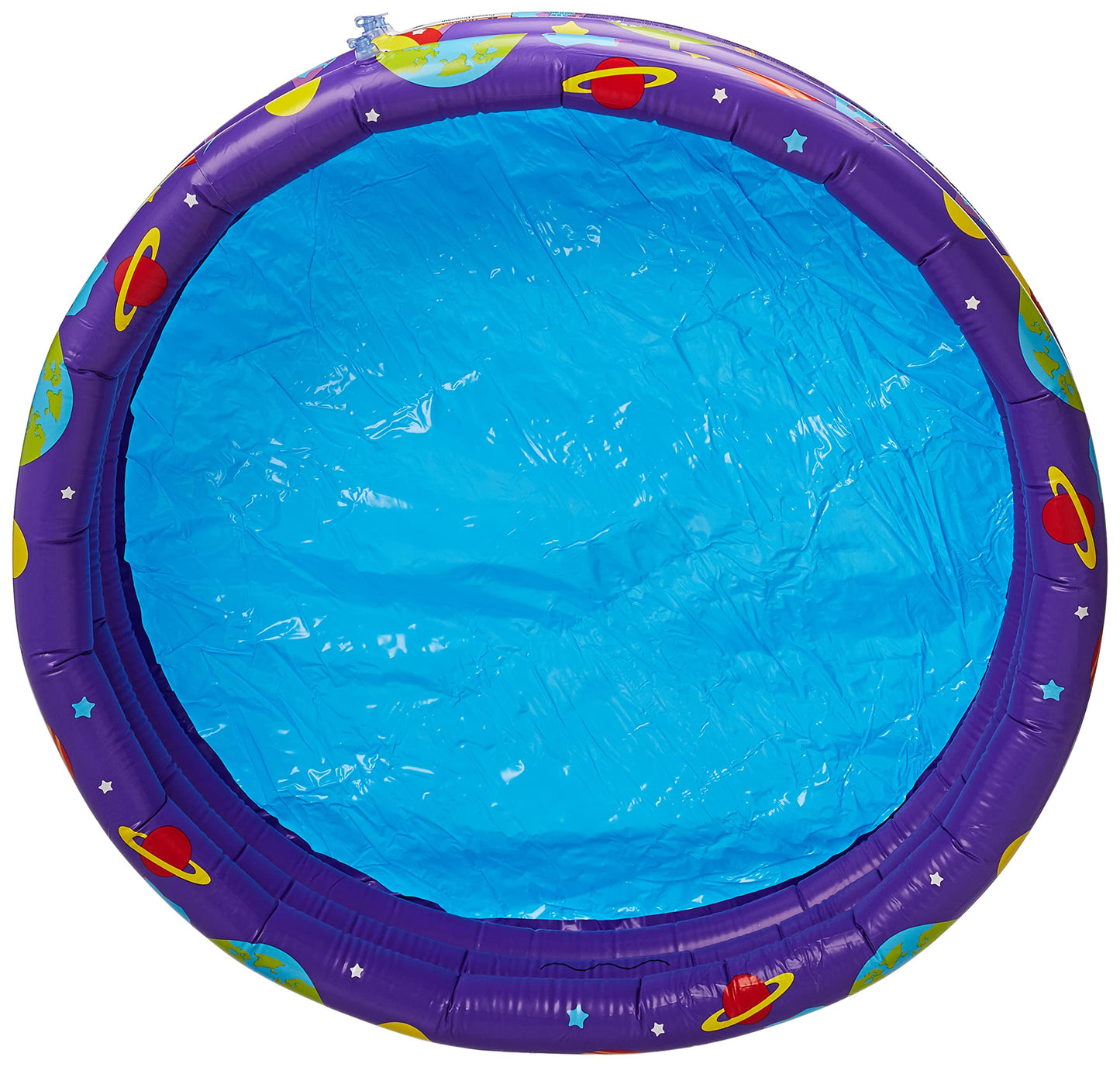 Bestway 52466 Alberca Inflable Redonda 1.02x.25cm 3 Anillos Morada con Pelotas Clave, Multicolor
