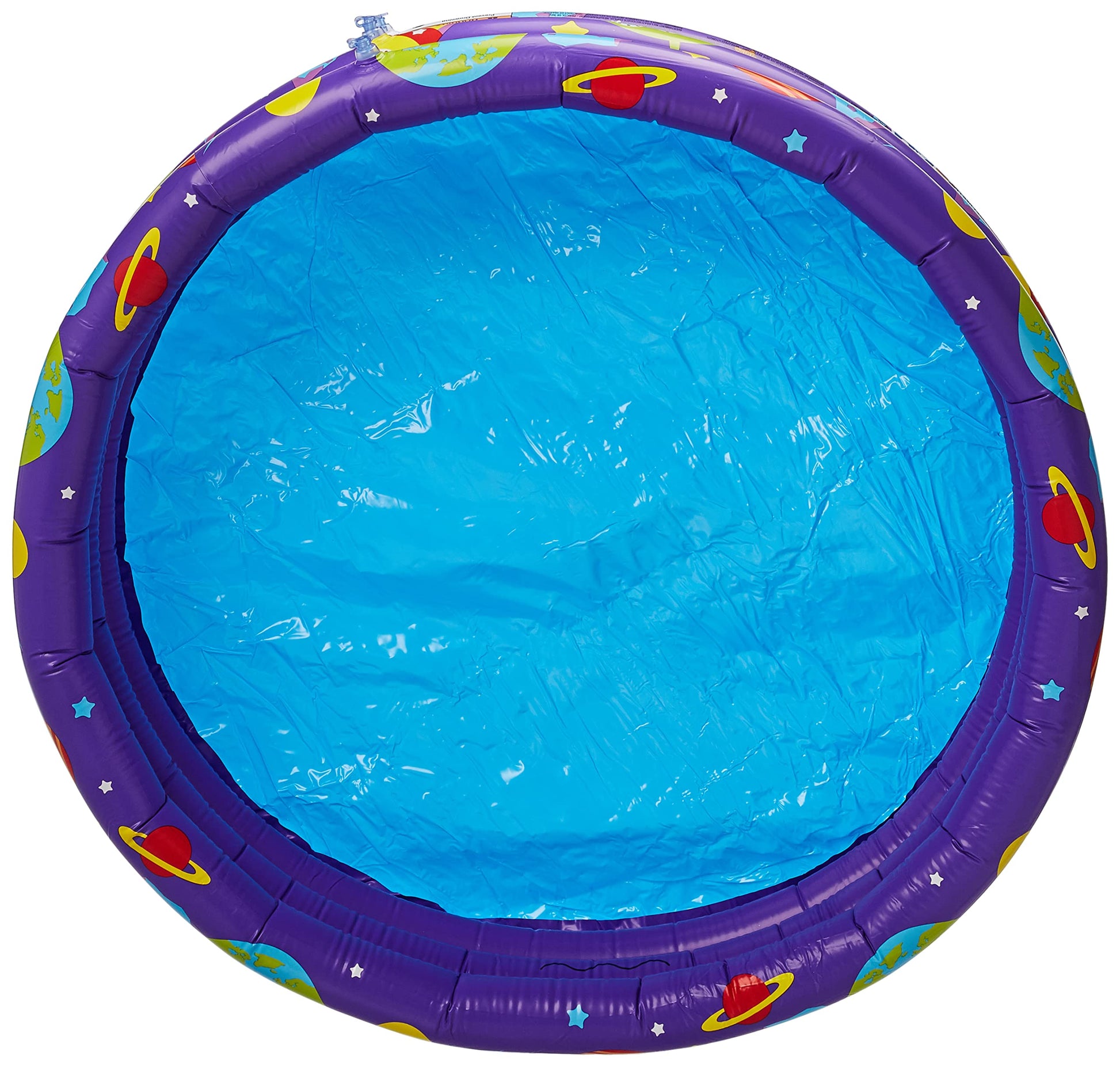 Bestway 52466 Alberca Inflable Redonda 1.02x.25cm 3 Anillos Morada con Pelotas Clave, Multicolor