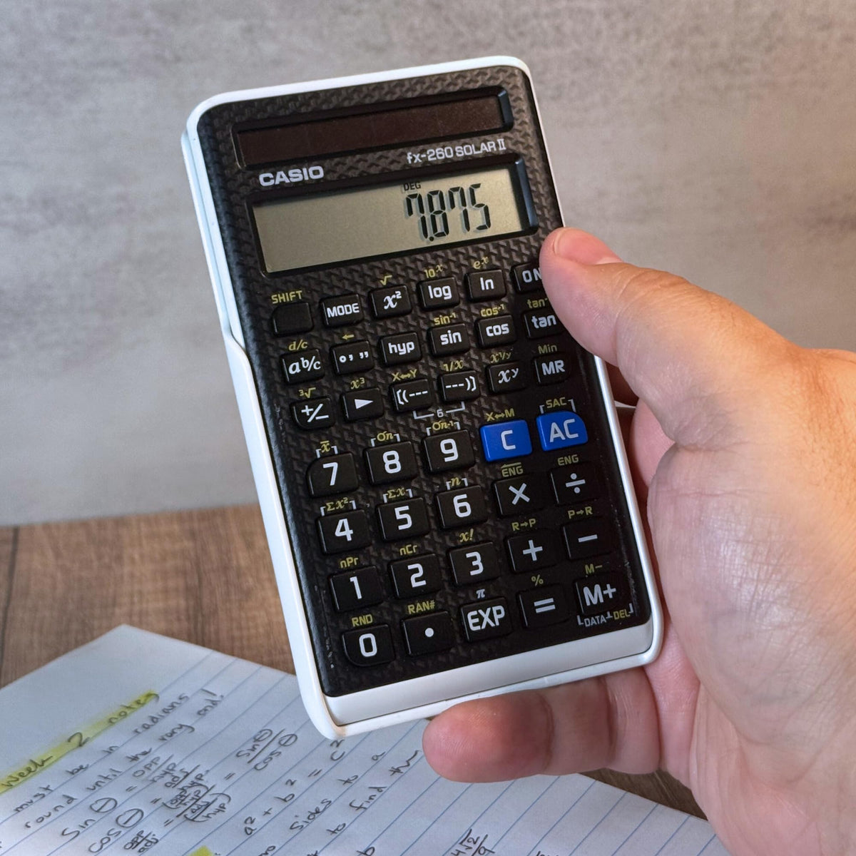 Calculadora Científica Casio FX-260SOLAR11 Azul Solar