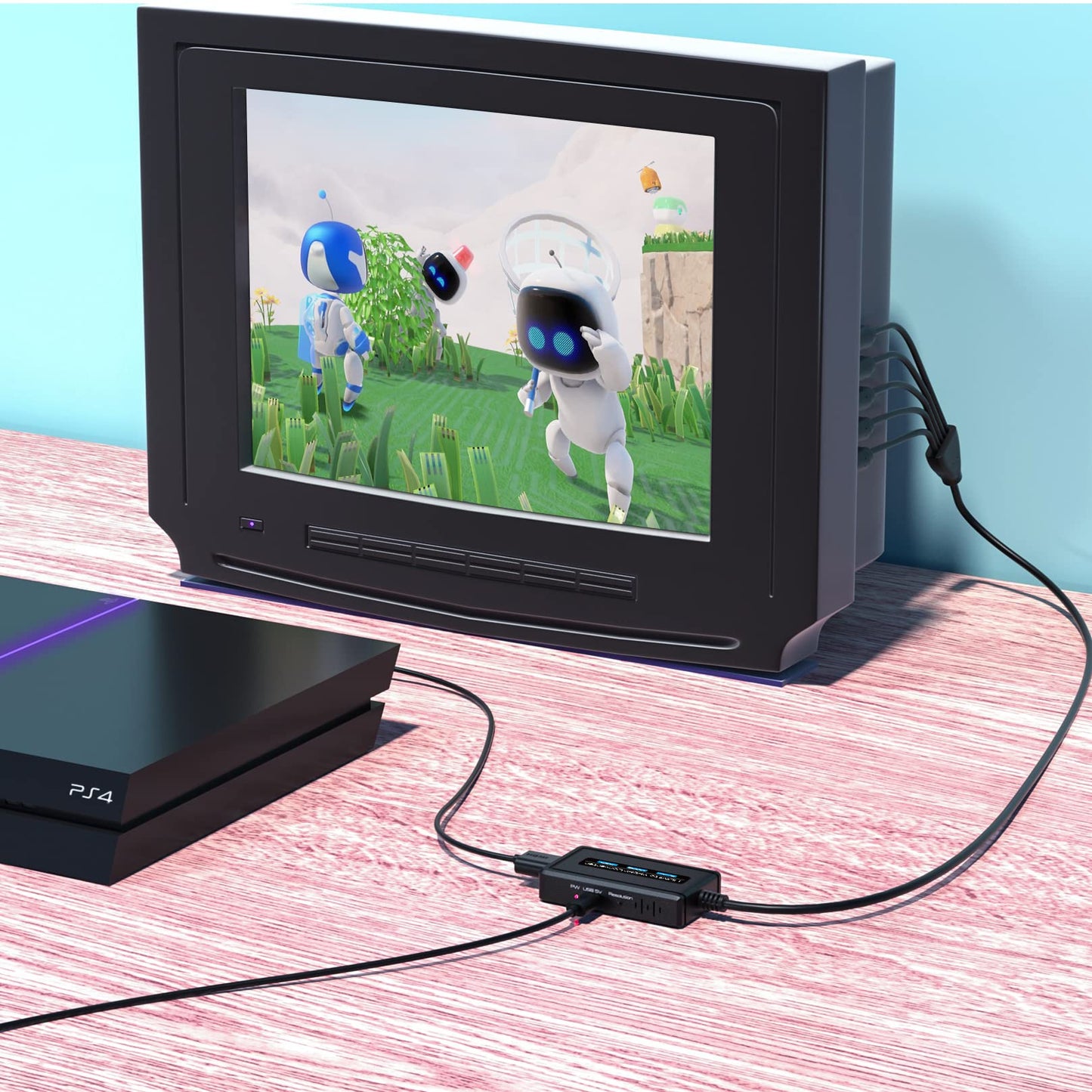 Cable convertidor HDMI a componente con función de escalador, convertidor escalador HDMI a YPbPr de 1080 p compatible con entrada HD 1080i para televisores antiguos