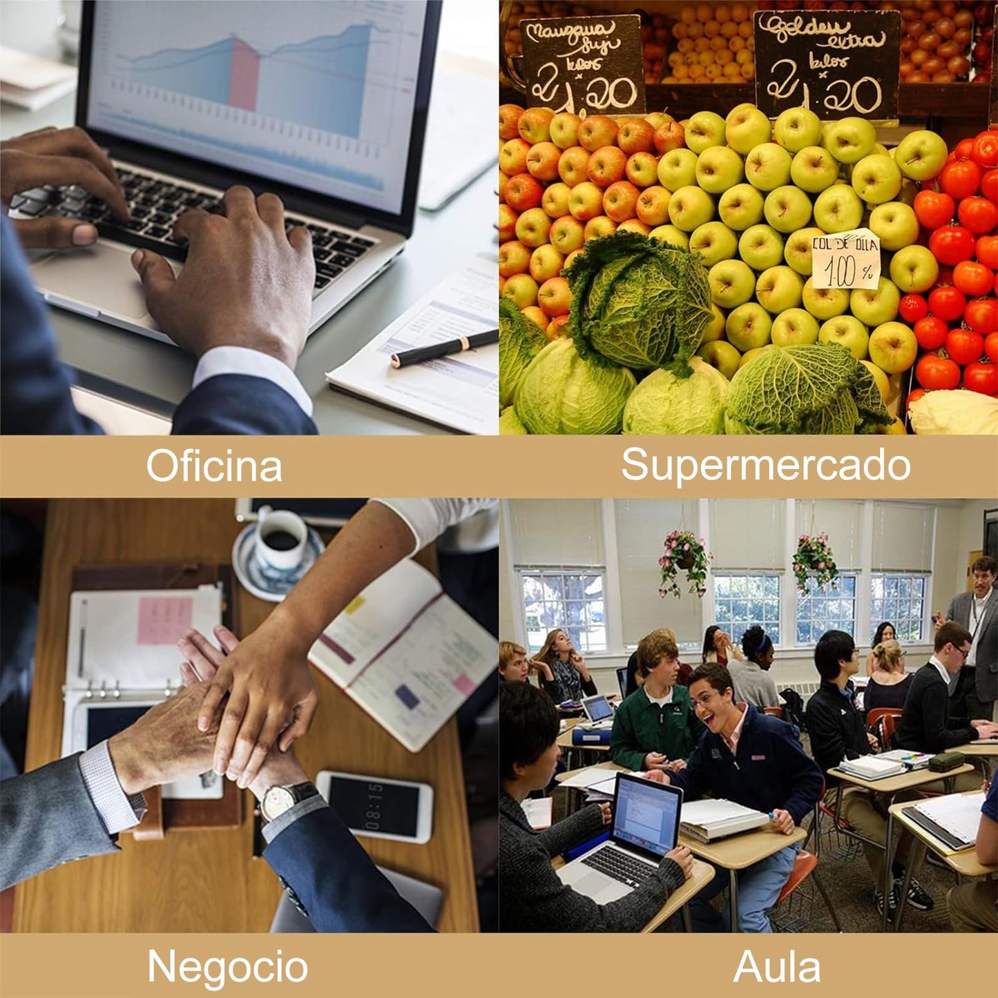 Calculadora de Escritorio Pantalla LCD Extra Grande de 5 Pulgadas Calculadora de Contabilidad de números Grandes de 12 dígitos con botón de Respuesta Gigante, para Office Business Home (OS-6815)