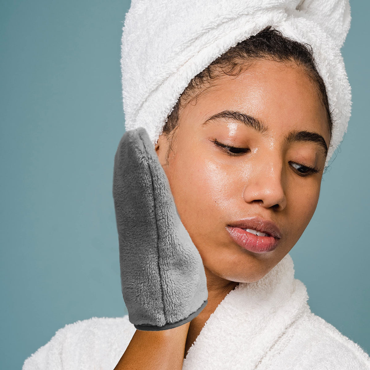 Eurow- Paño de microfibra para lavar y manopla de limpieza facial para desmaquillar, paquete de 3