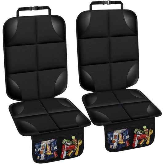 Protectores de Asiento de Coche LAIXIAO Negro Impermeables 2 Piezas