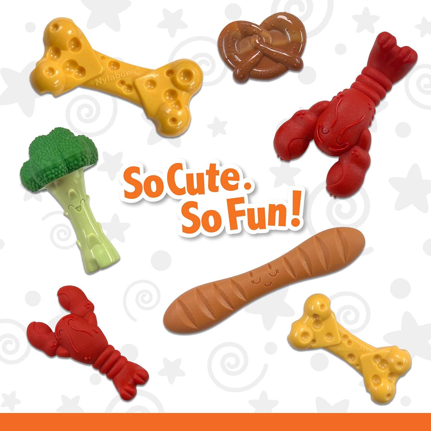 Juguete para Perros Nylabone Langosta Sabor Filet Mignon para Masticadores Agresivos