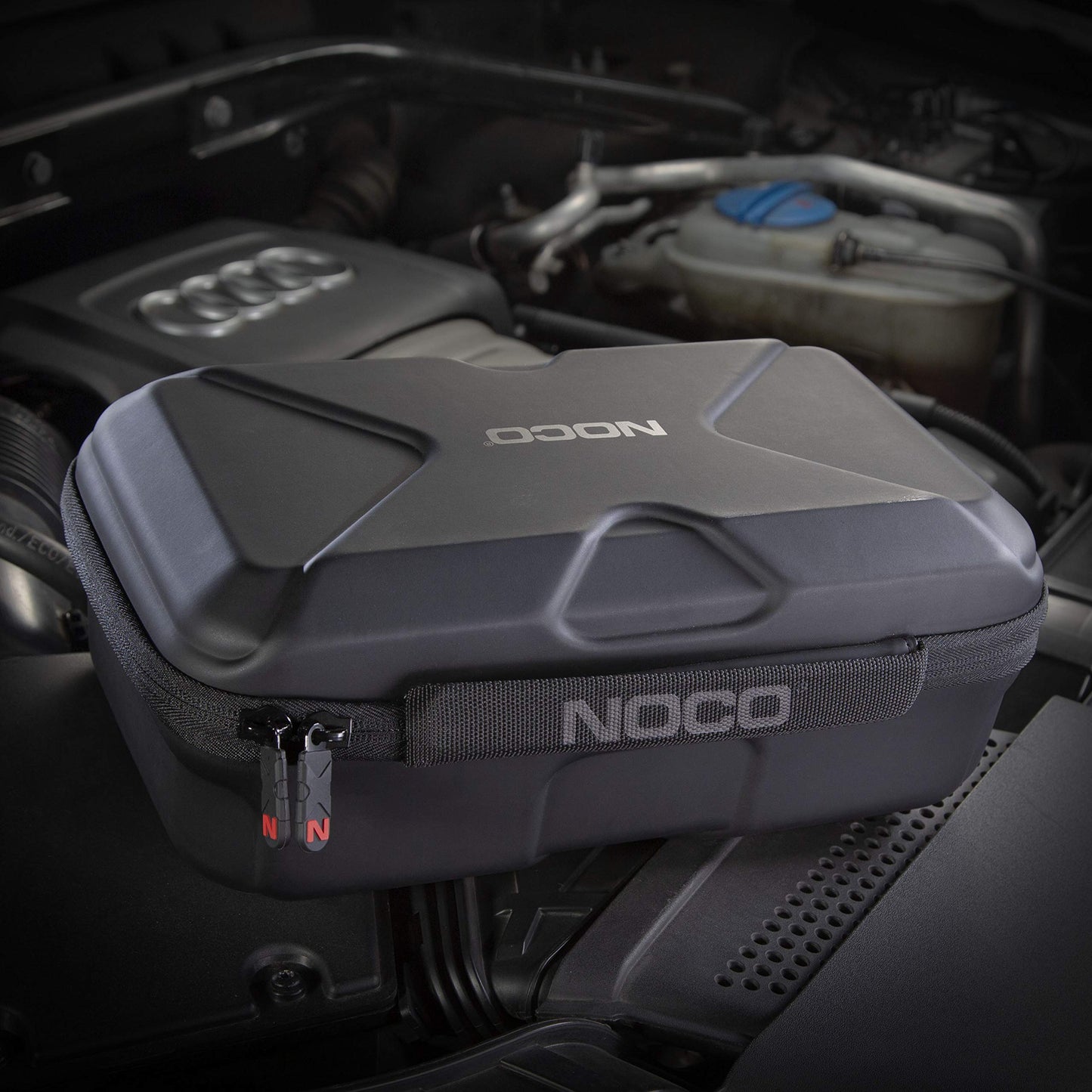 NOCO - Cargador de batería con ojales, Funda HD EVA, Negro